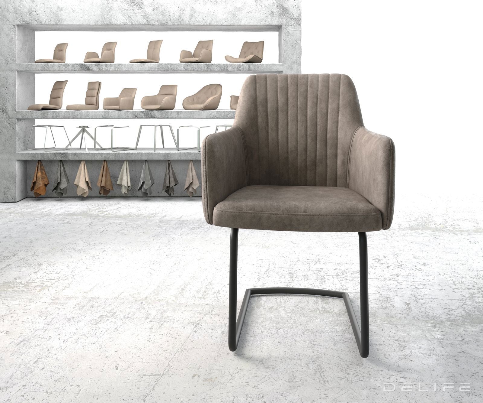 Jedilni stol Greg, Material: Mikrofibra