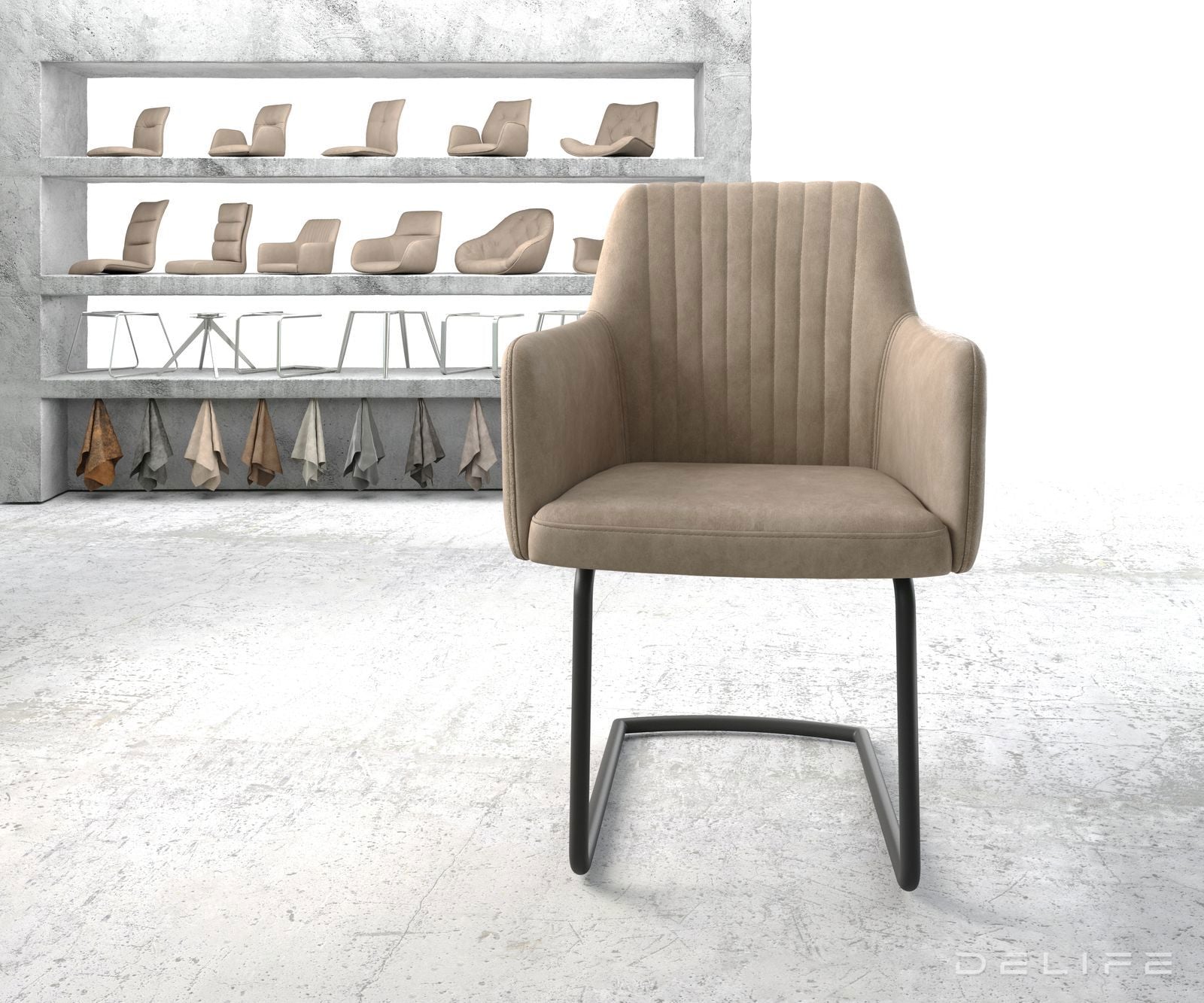 Jedilni stol Greg, Material: Mikrofibra