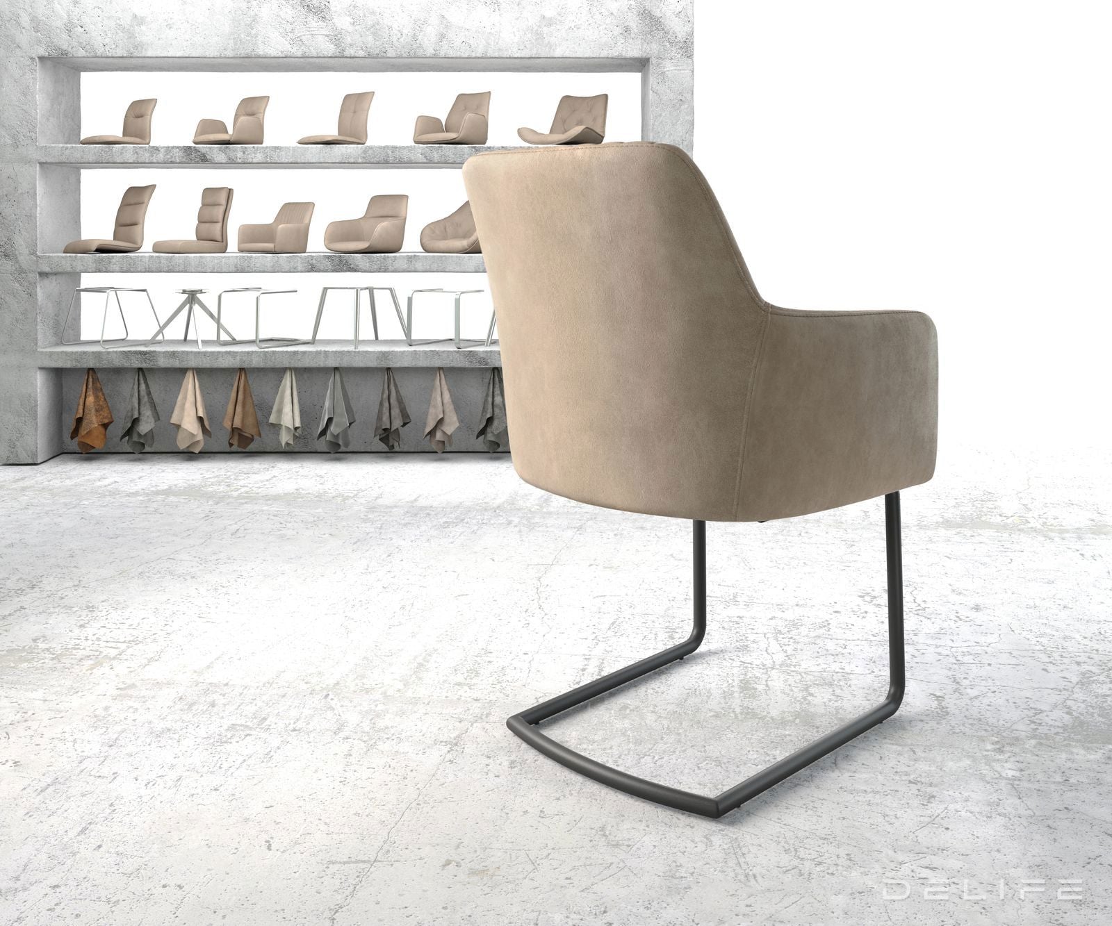 Jedilni stol Greg, Material: Mikrofibra