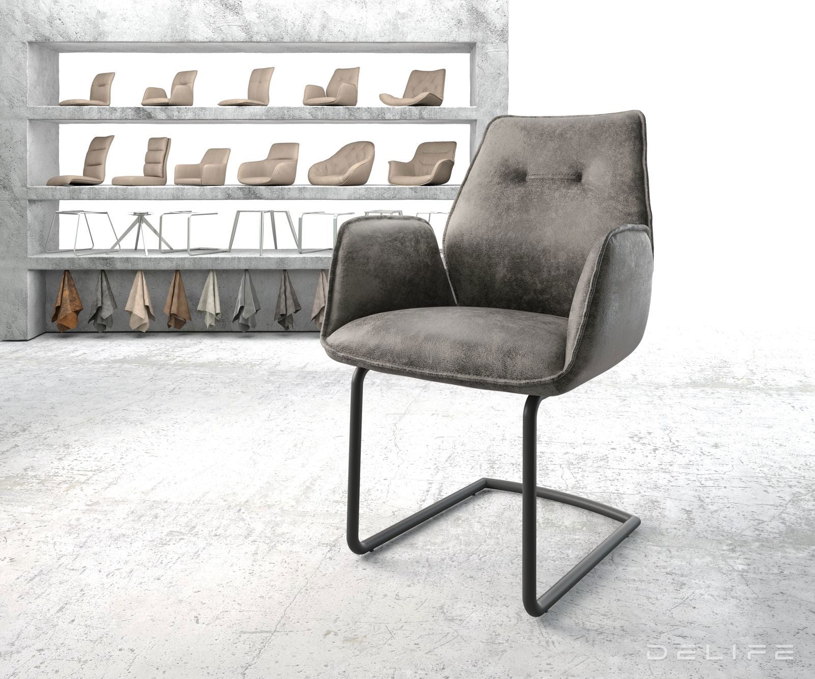 Jedilni stol Zoa, Material: Mikrofibra