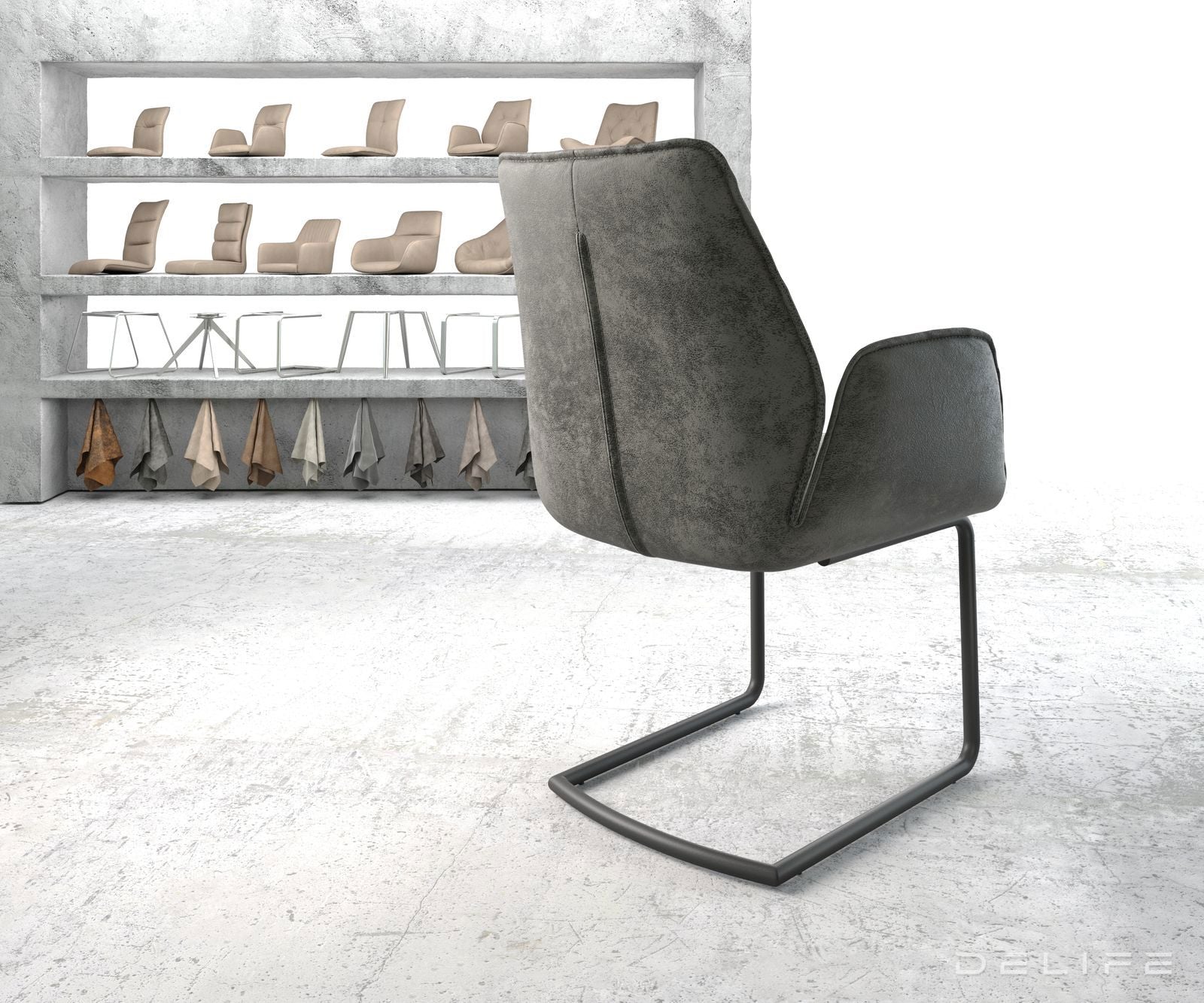 Jedilni stol Zoa, Material: Mikrofibra