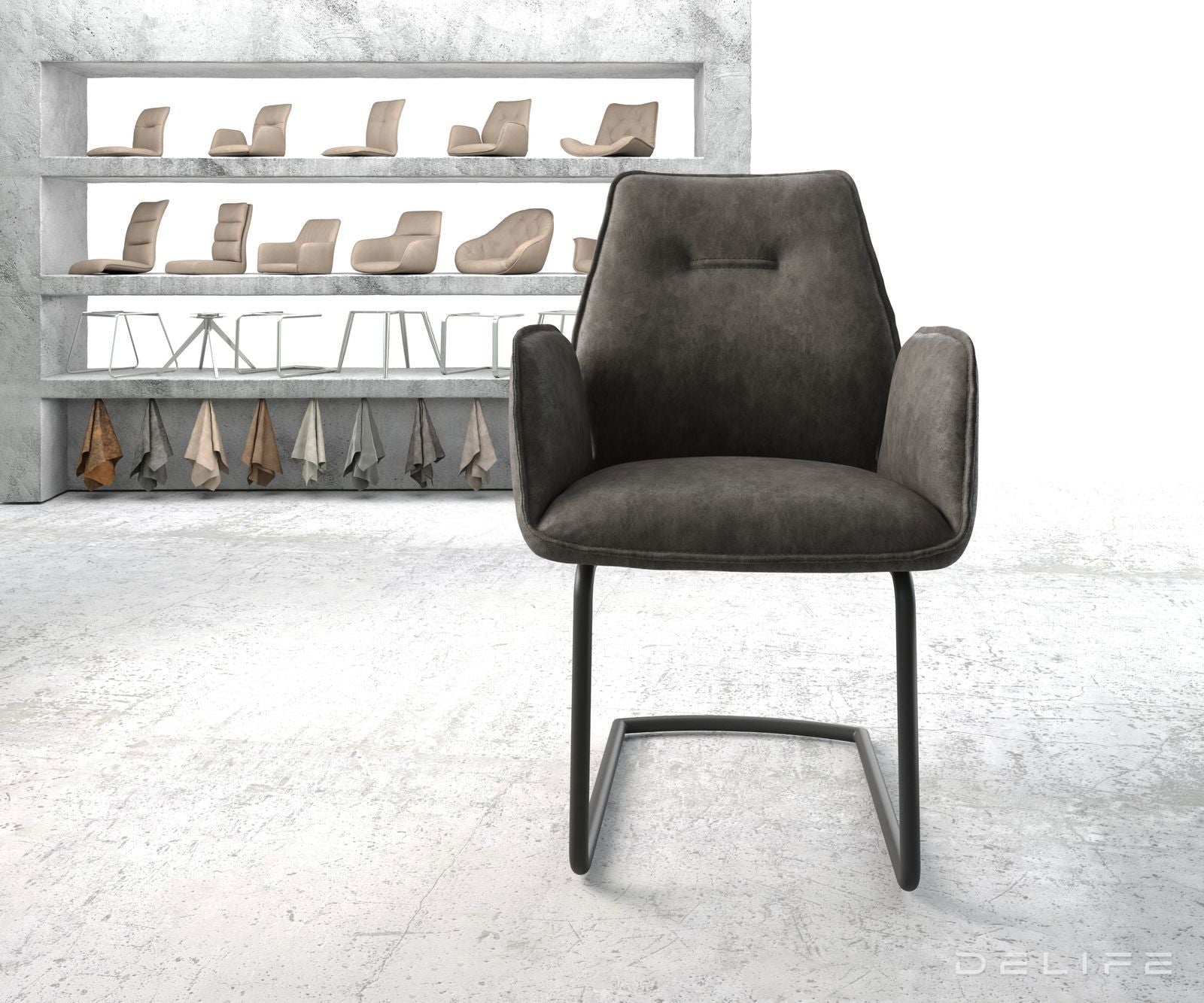 Jedilni stol Zoa, Material: Mikrofibra