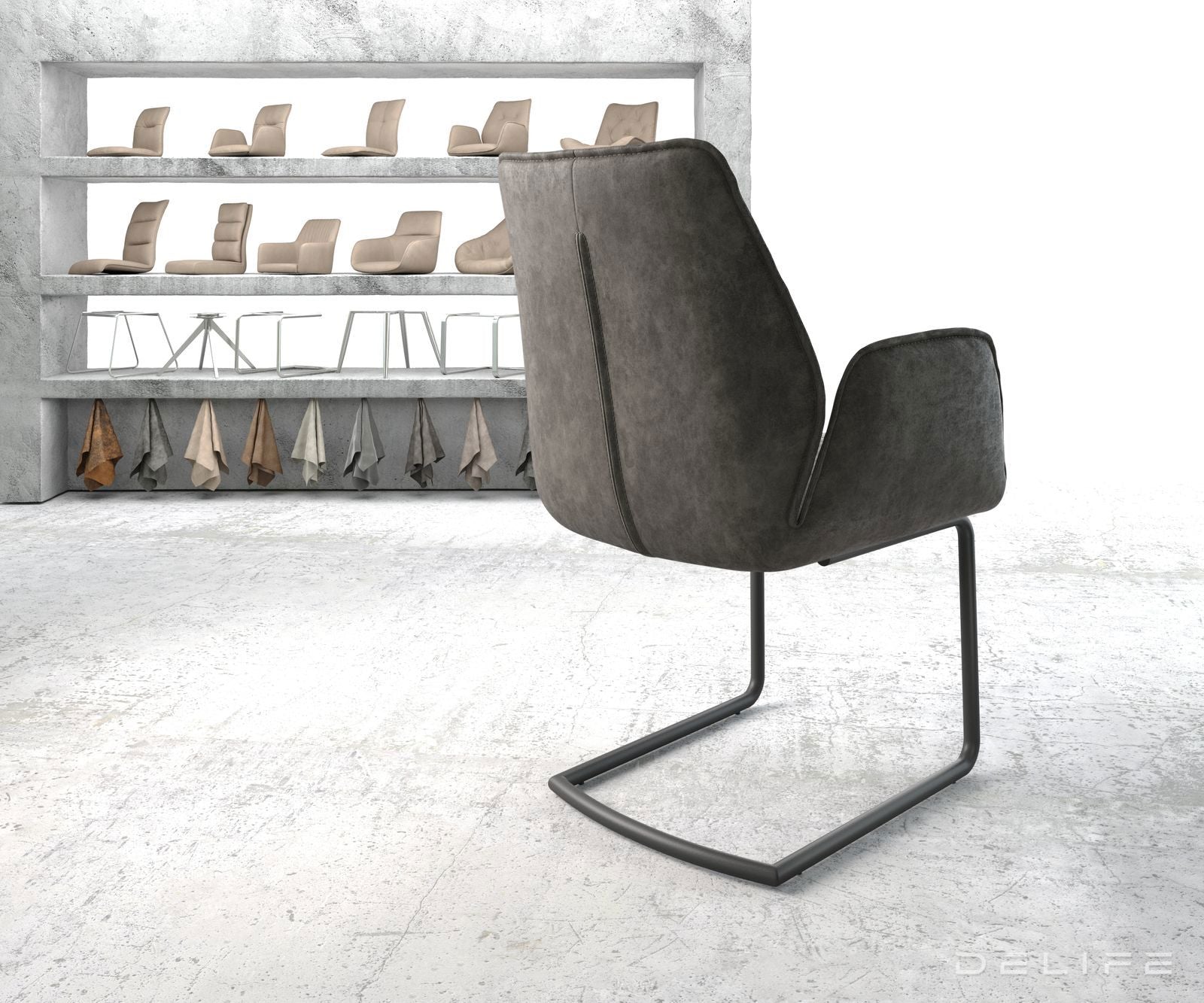 Jedilni stol Zoa, Material: Mikrofibra