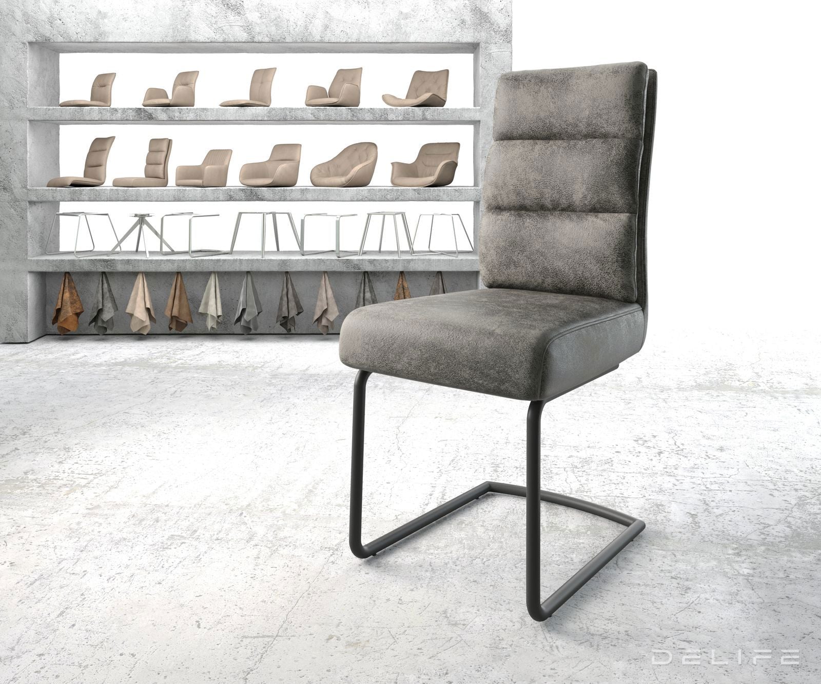 Jedilni stol Pela, Material: Mikrofibra