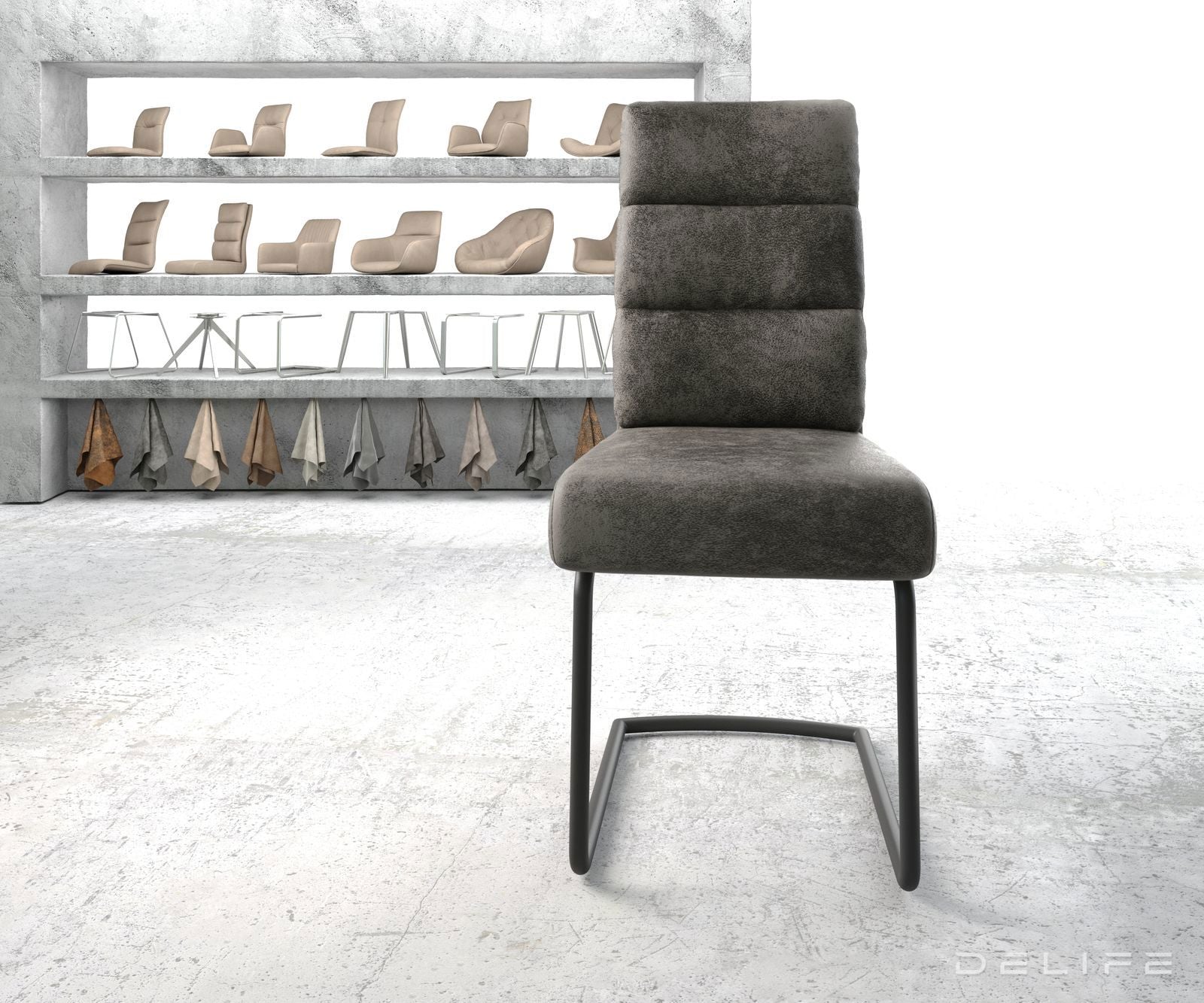 Jedilni stol Pela, Material: Mikrofibra