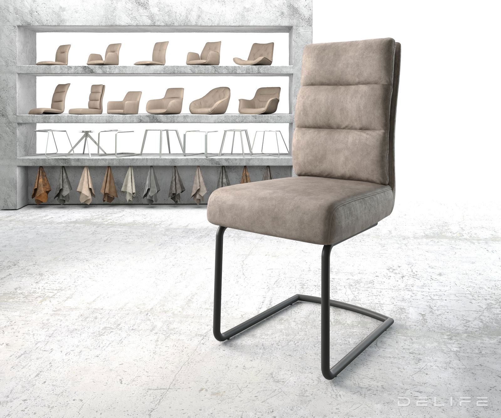 Jedilni stol Pela, Material: Mikrofibra