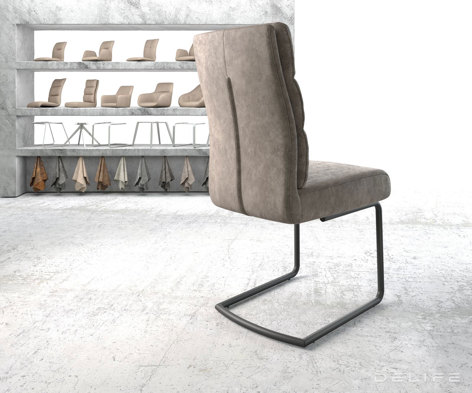 Jedilni stol Pela, Material: Mikrofibra