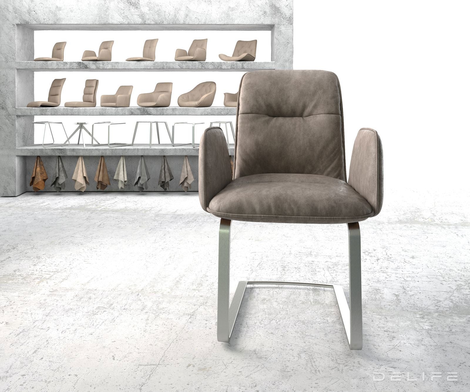 Jedilni stol Vinja, Material: Mikrofibra