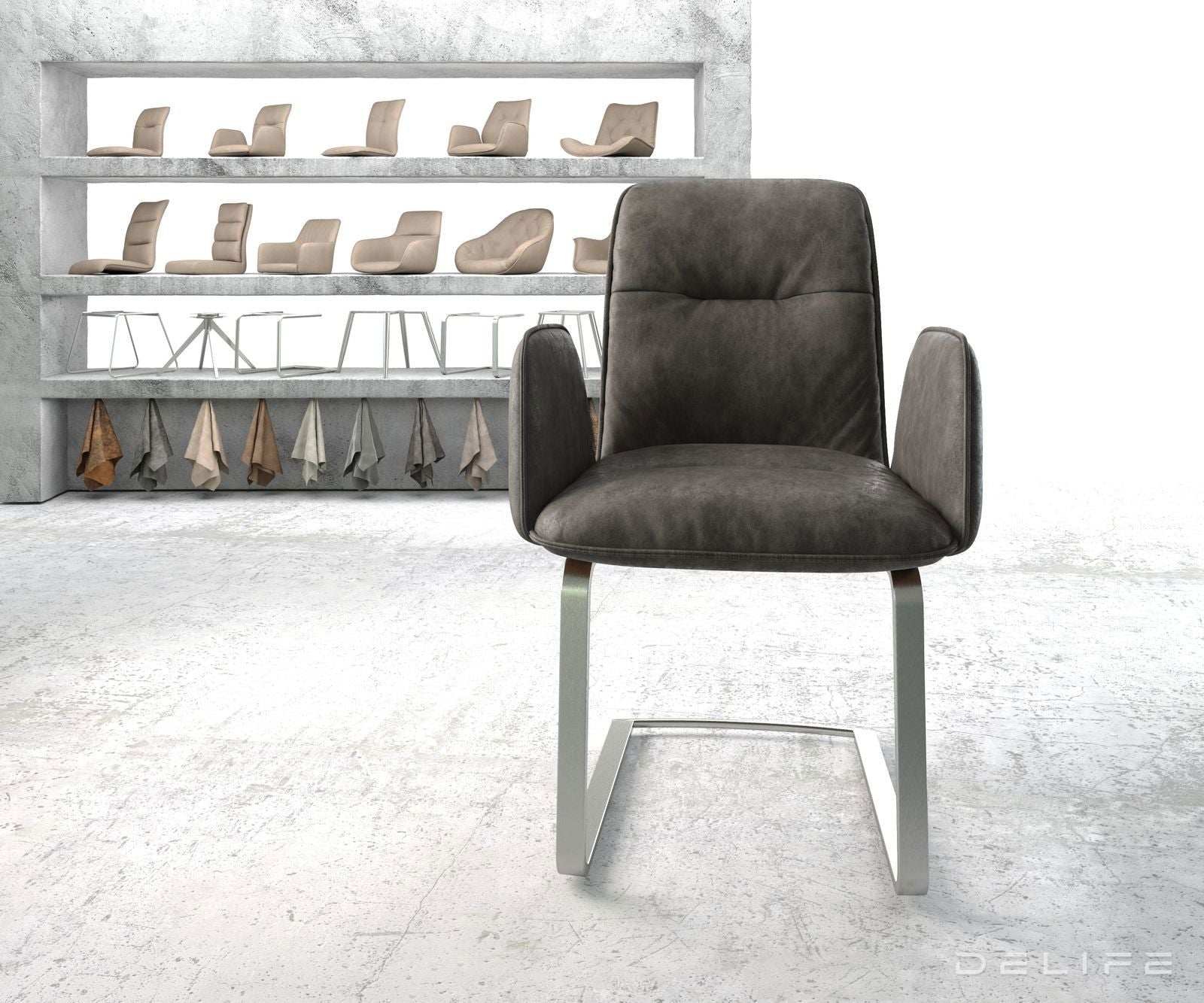 Jedilni stol Vinja, Material: Mikrofibra