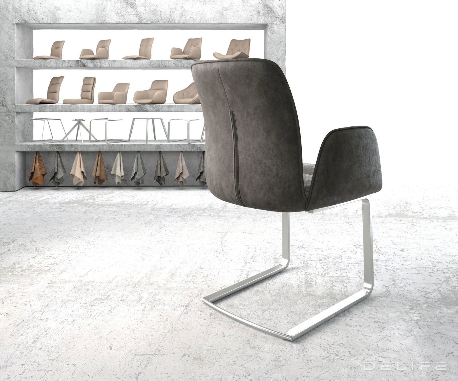 Jedilni stol Vinja, Material: Mikrofibra