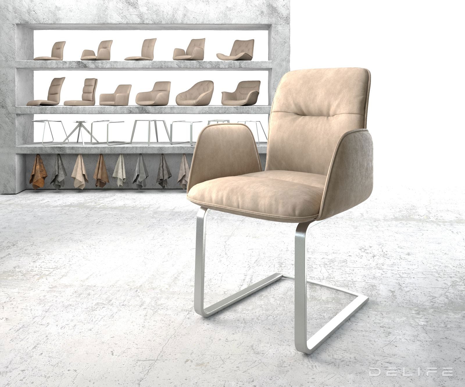 Jedilni stol Vinja, Material: Mikrofibra