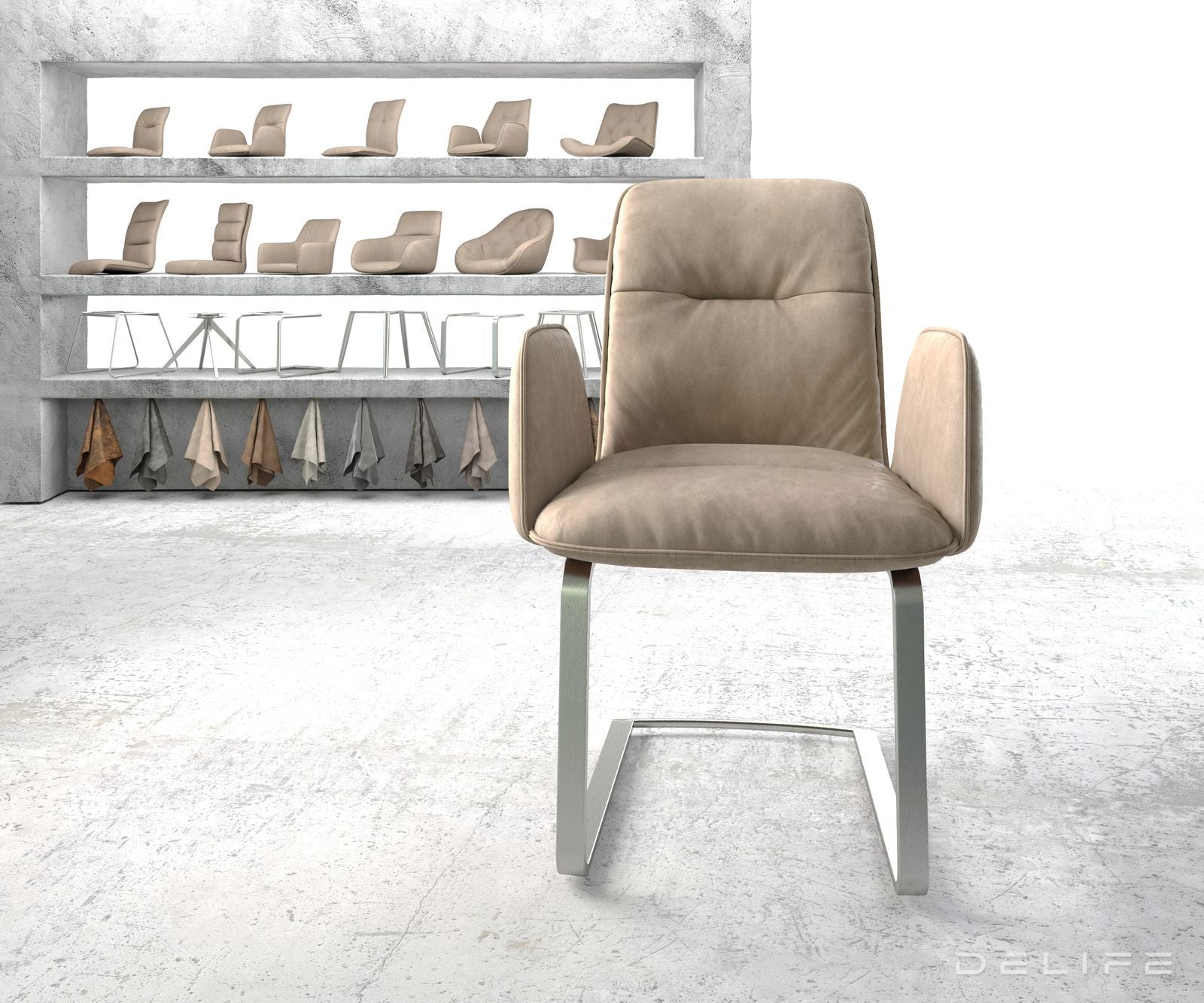 Jedilni stol Vinja, Material: Mikrofibra