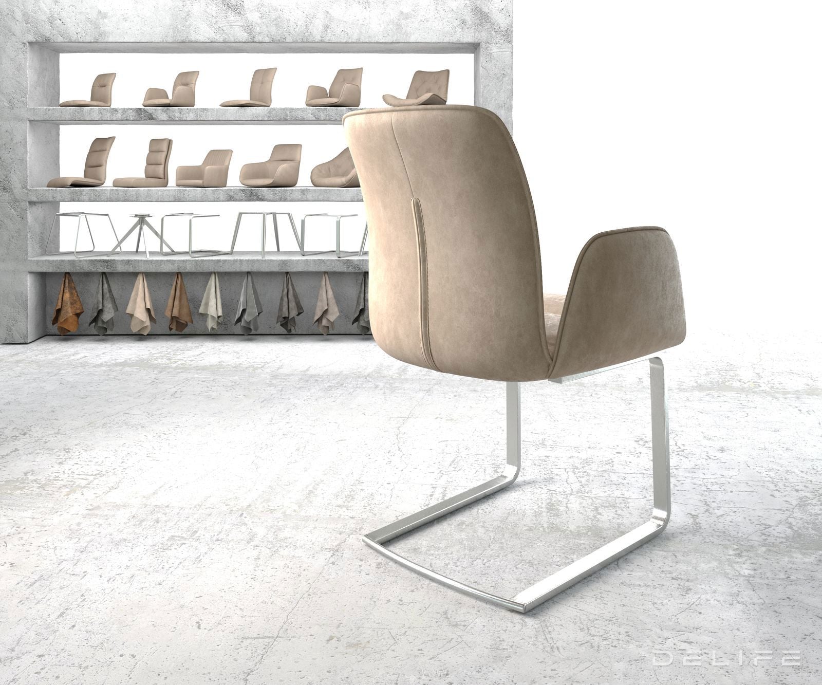 Jedilni stol Vinja, Material: Mikrofibra