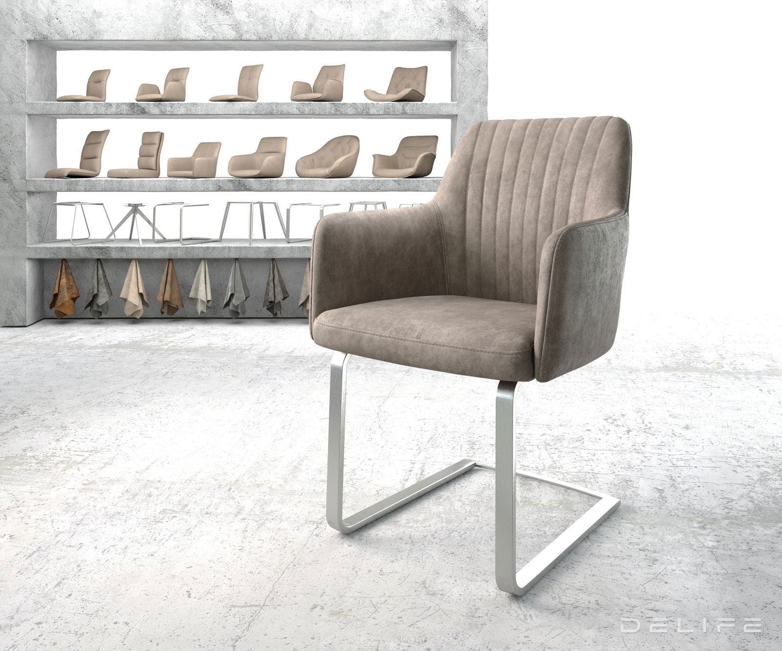 Jedilni stol Greg, Material: Mikrofibra