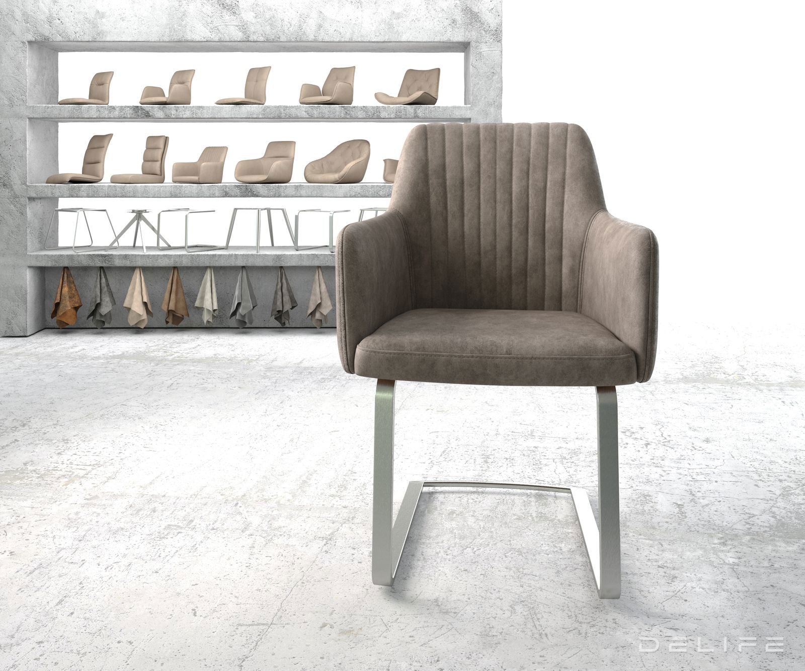 Jedilni stol Greg, Material: Mikrofibra