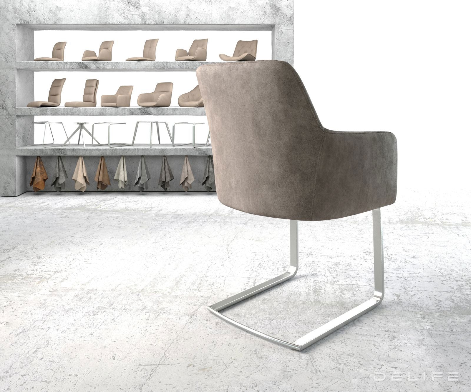 Jedilni stol Greg, Material: Mikrofibra