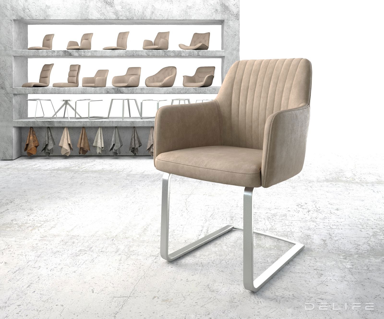 Jedilni stol Greg, Material: Mikrofibra