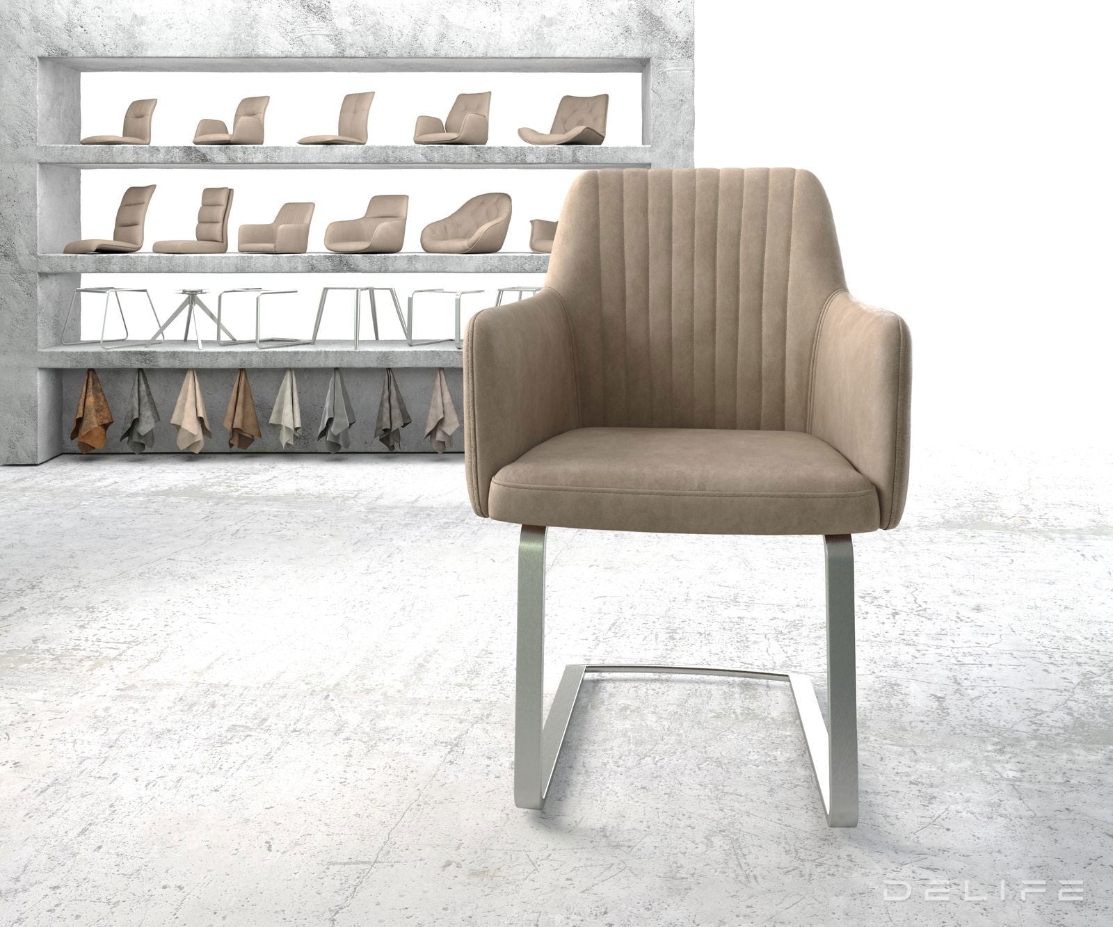 Jedilni stol Greg, Material: Mikrofibra