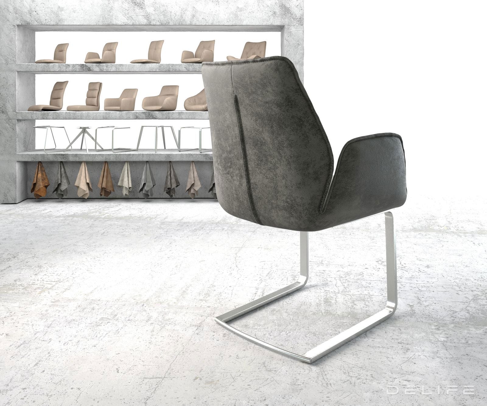 Jedilni stol Zoa, Material: Mikrofibra