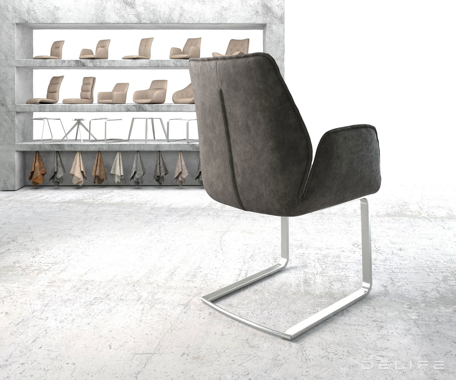 Jedilni stol Zoa, Material: Mikrofibra