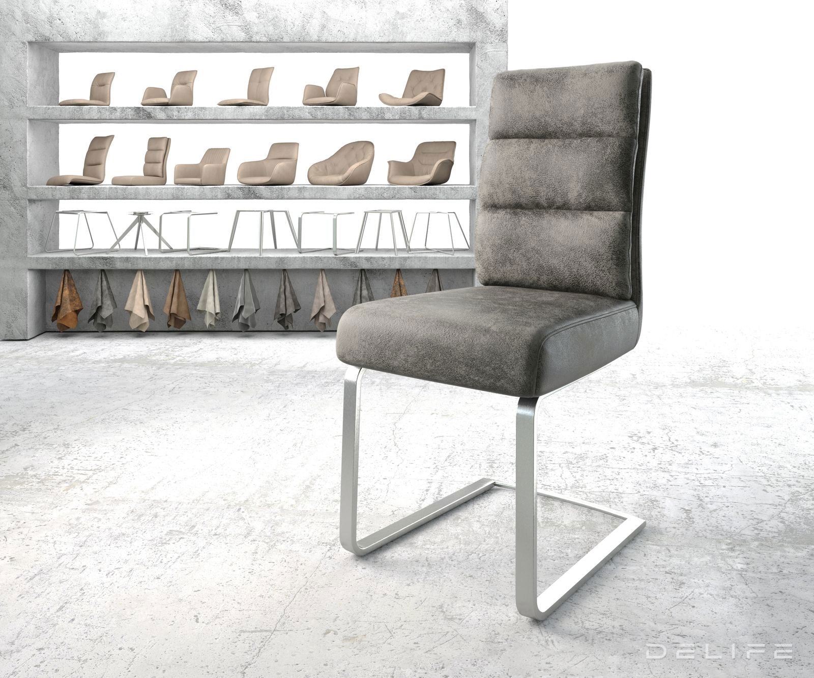 Jedilni stol Pela, Material: Mikrofibra