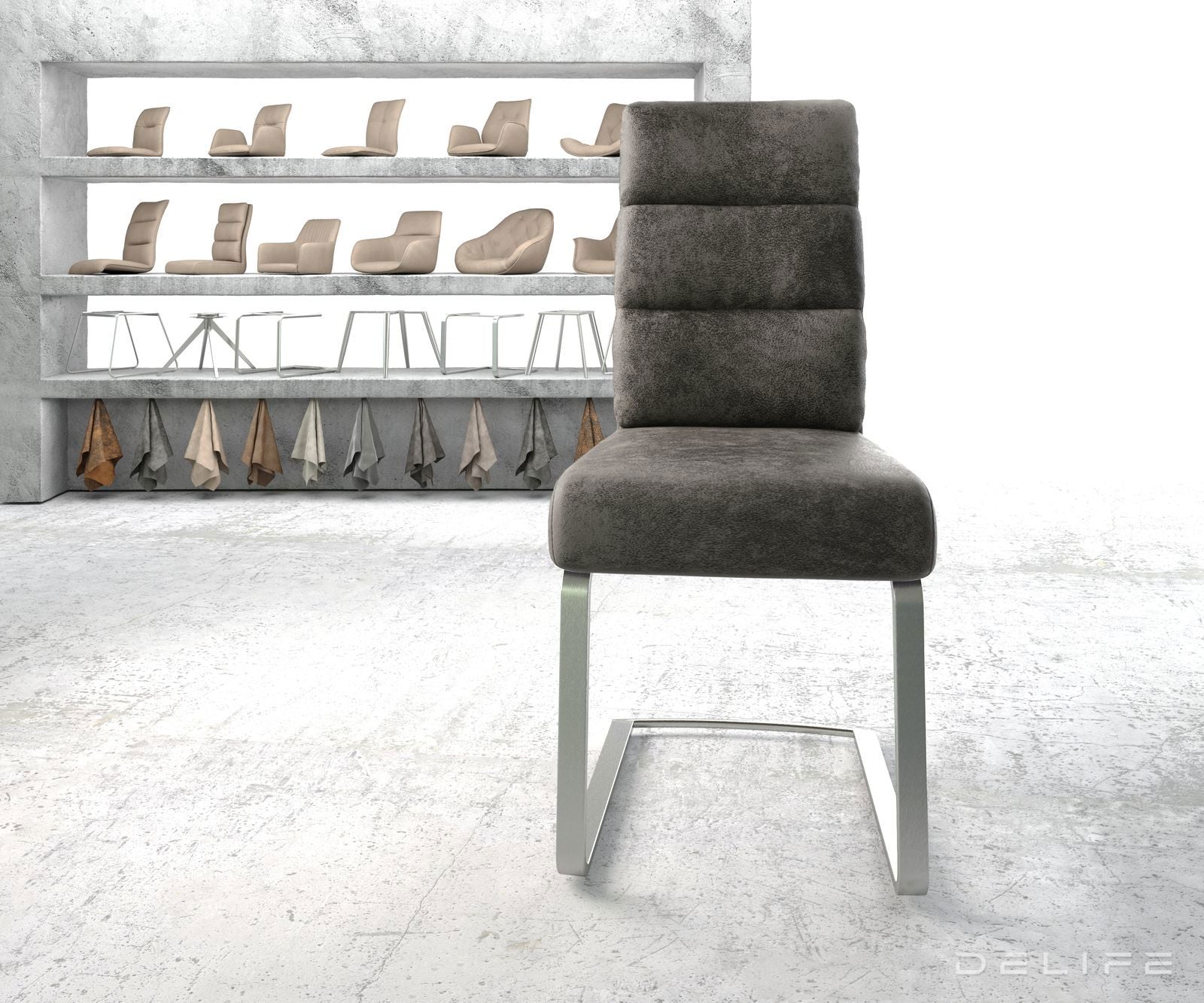 Jedilni stol Pela, Material: Mikrofibra