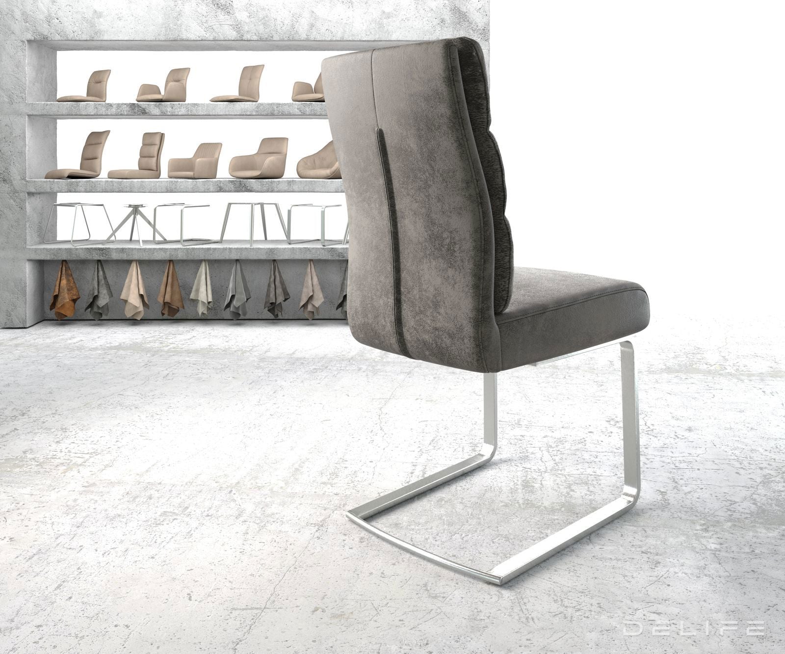 Jedilni stol Pela, Material: Mikrofibra