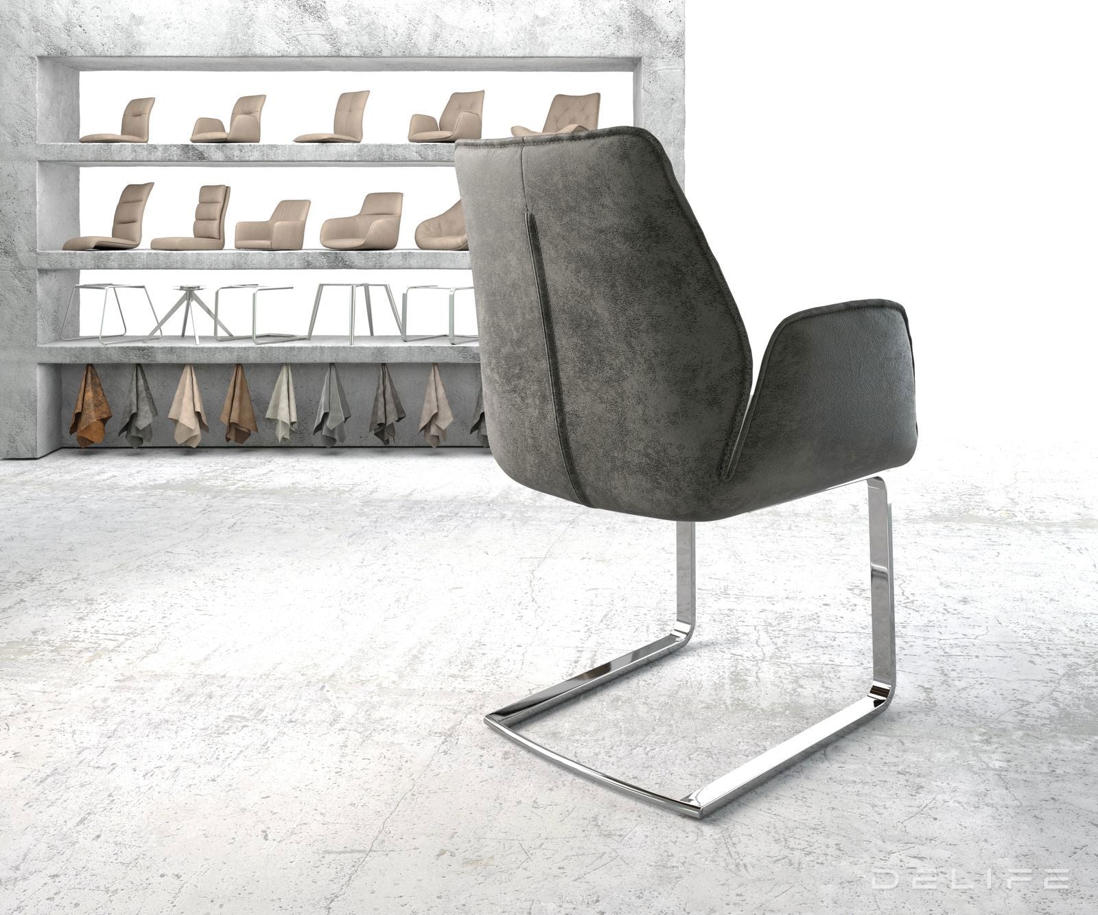 Jedilni stol Zoa, Material: Mikrofibra