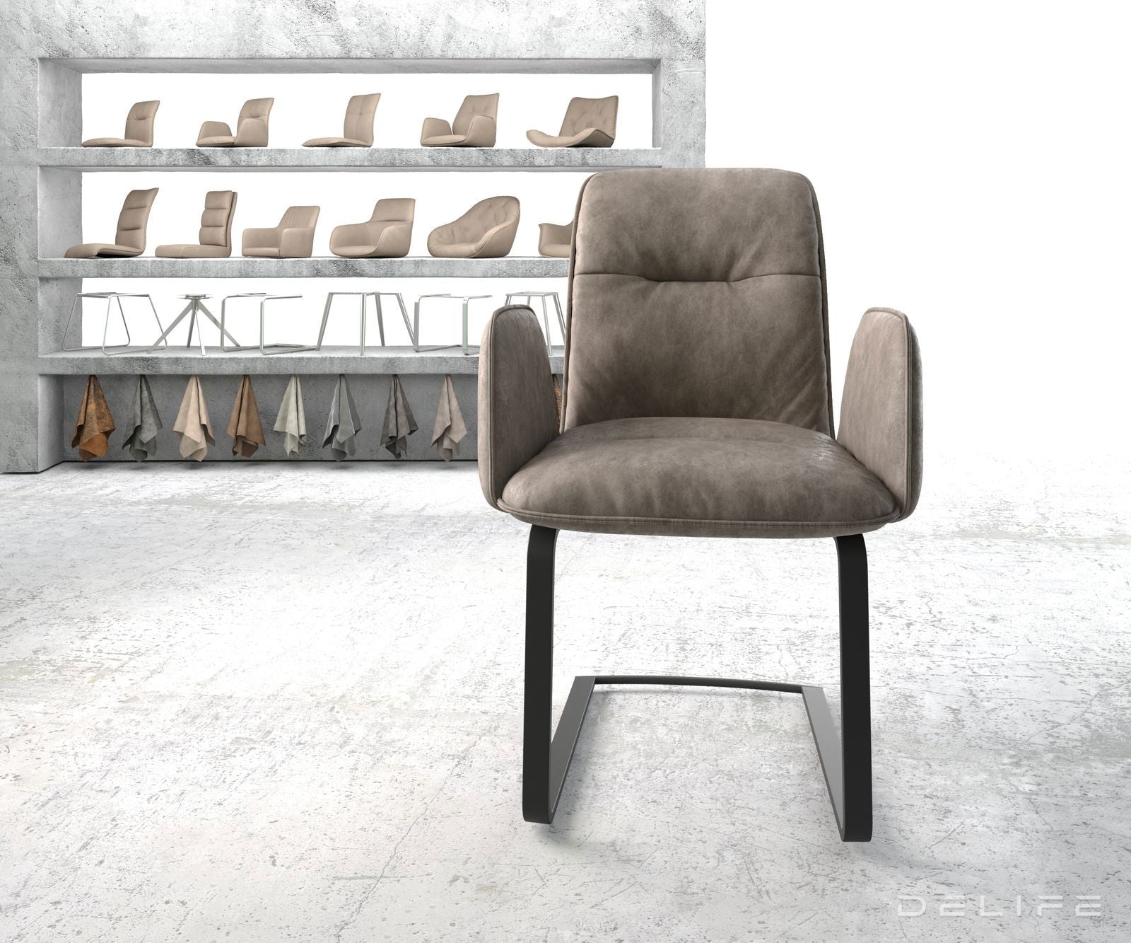 Jedilni stol Vinja, Material: Mikrofibra