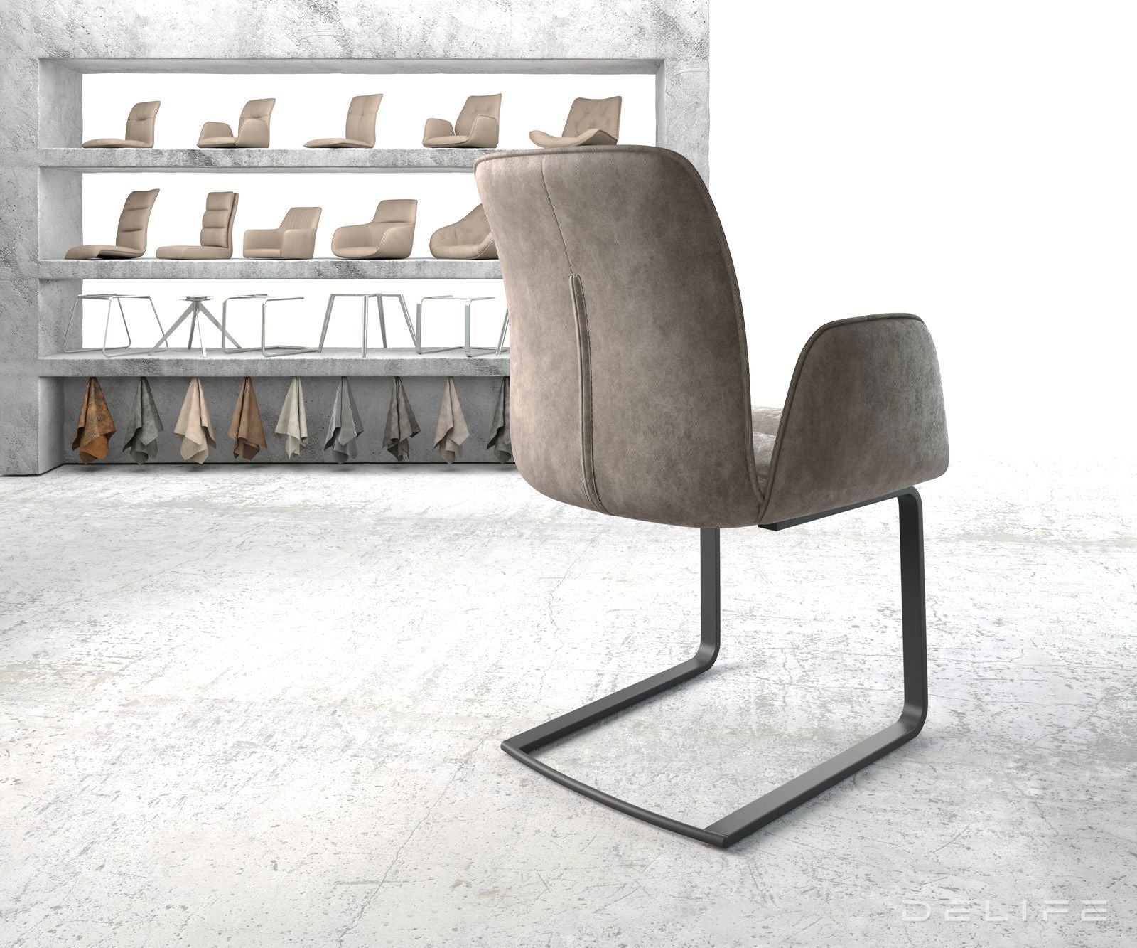 Jedilni stol Vinja, Material: Mikrofibra