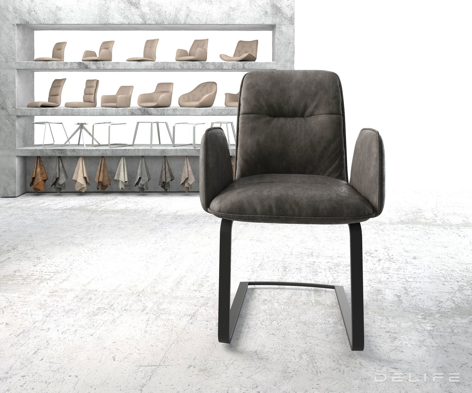 Jedilni stol Vinja, Material: Mikrofibra