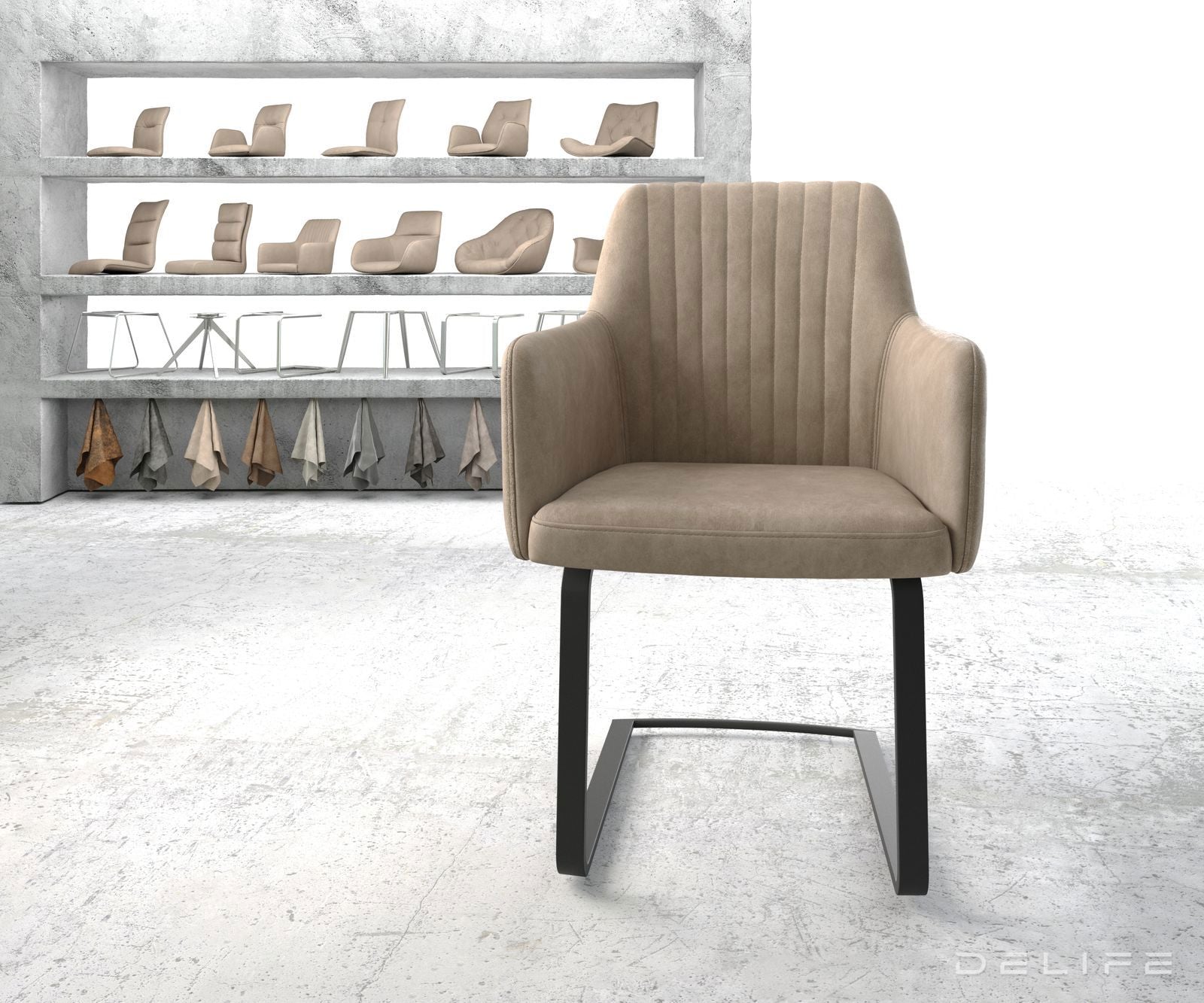 Jedilni stol Greg, Material: Mikrofibra