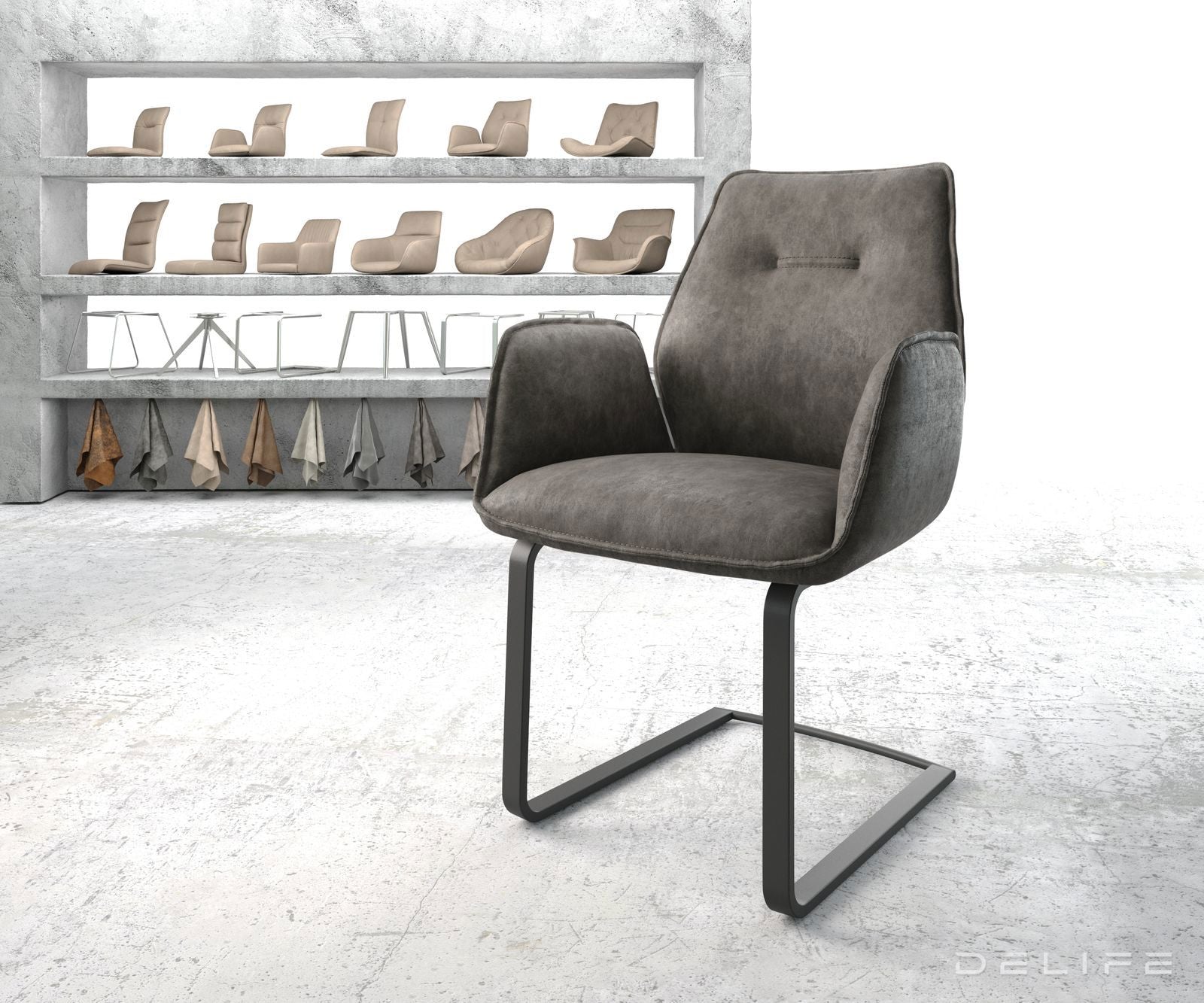 Jedilni stol Zoa, Material: Mikrofibra