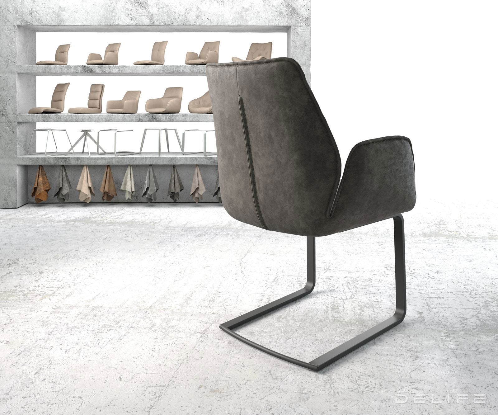 Jedilni stol Zoa, Material: Mikrofibra