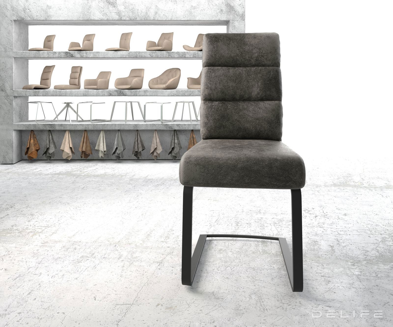 Jedilni stol Pela, Material: Mikrofibra