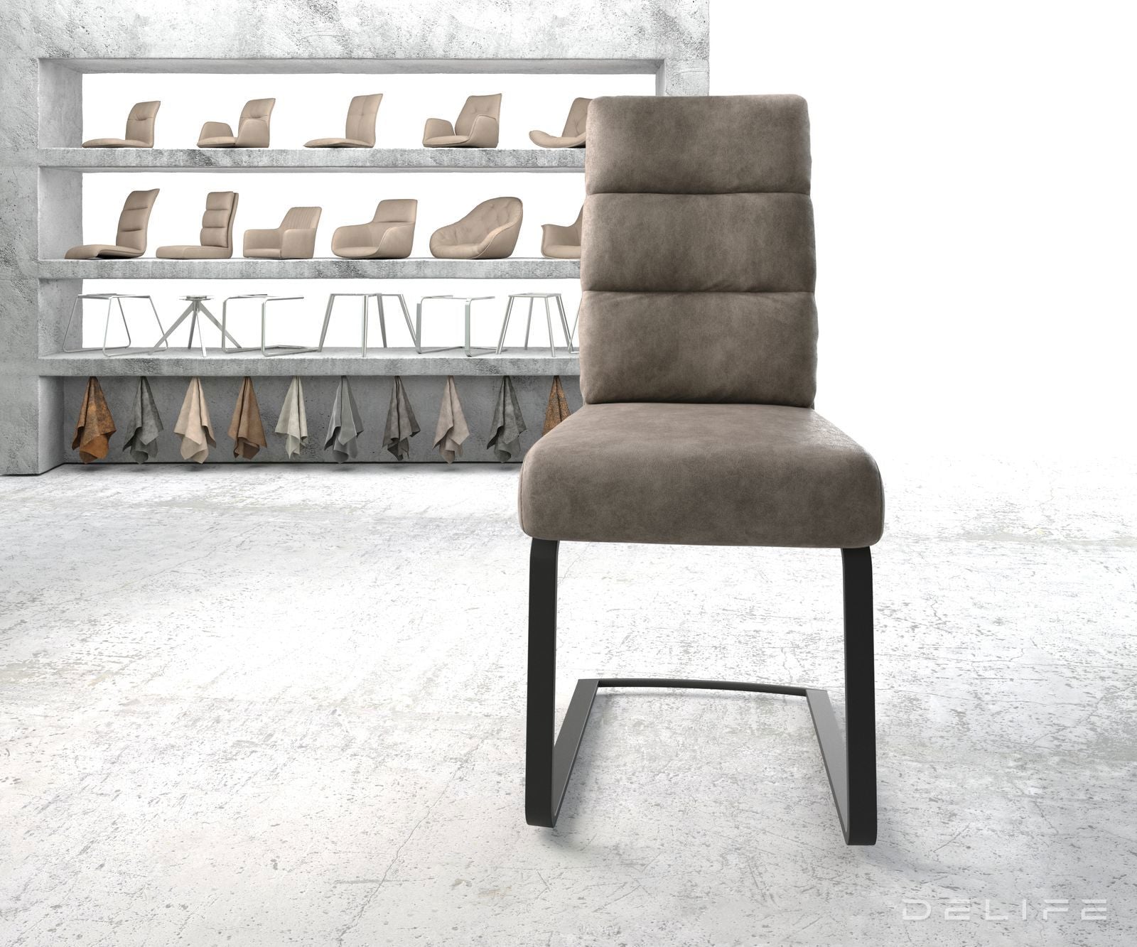 Jedilni stol Pela, Material: Mikrofibra