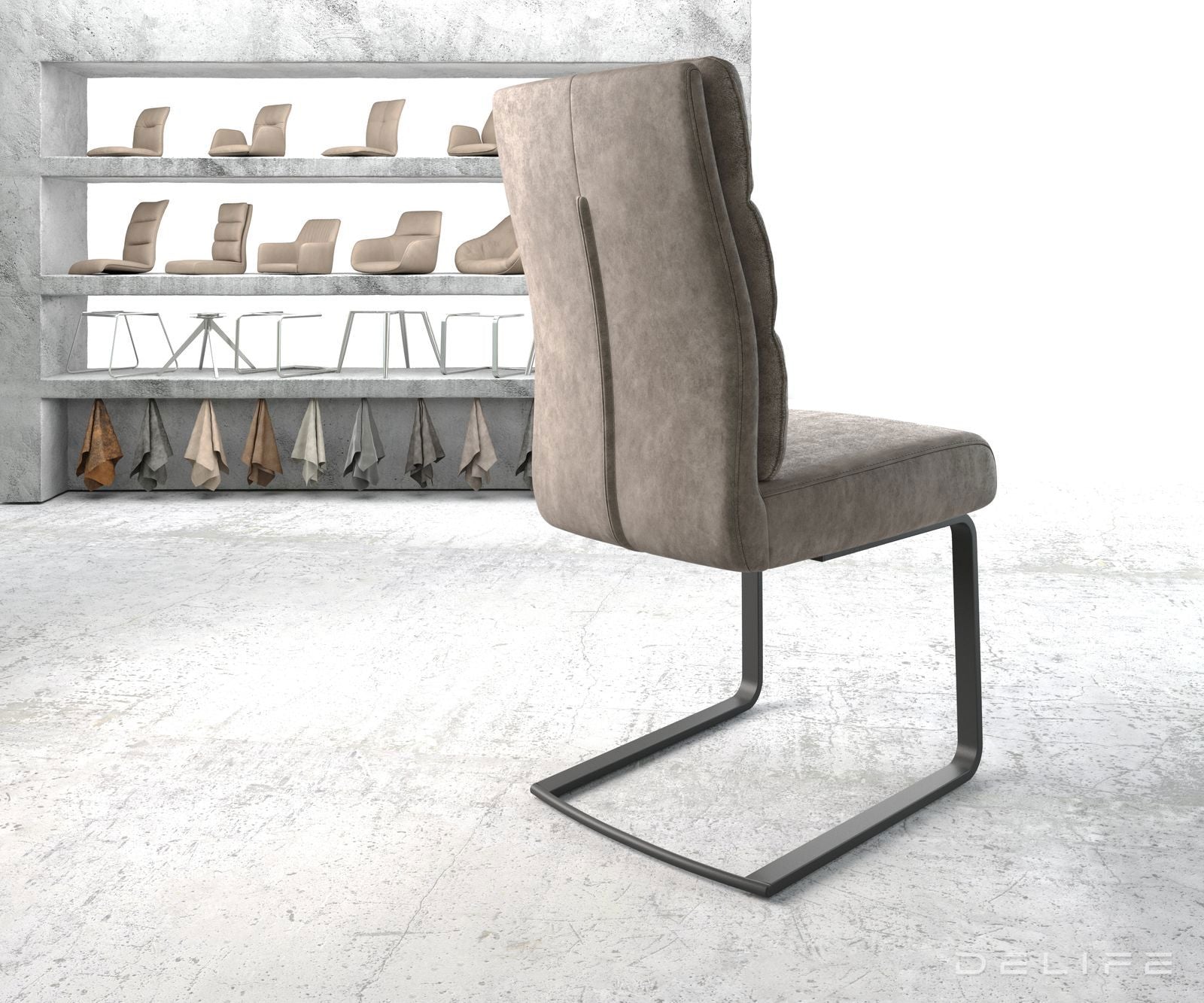 Jedilni stol Pela, Material: Mikrofibra