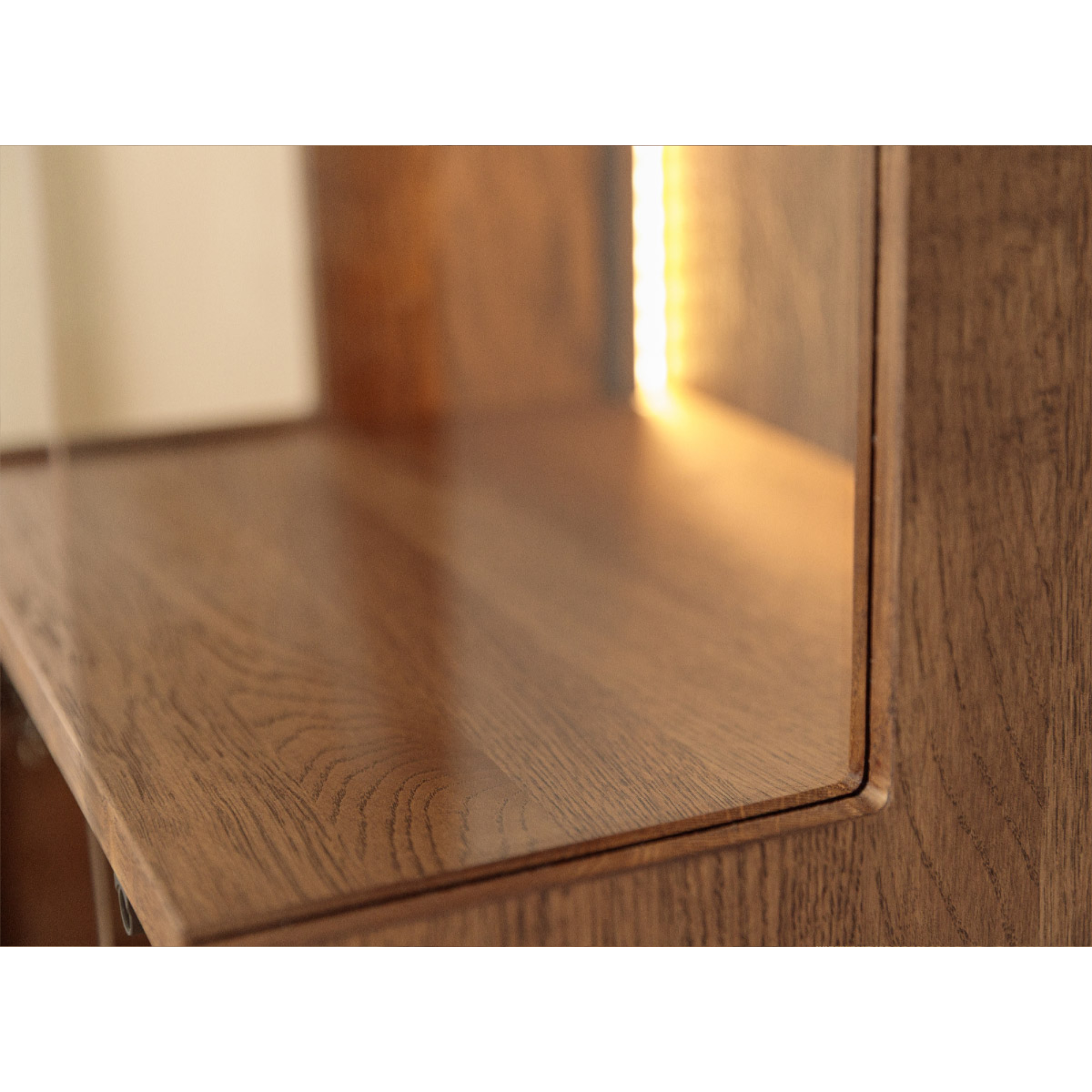 Vitrina Collodi 43x205 cm, Material: Masivno hrastovo les
