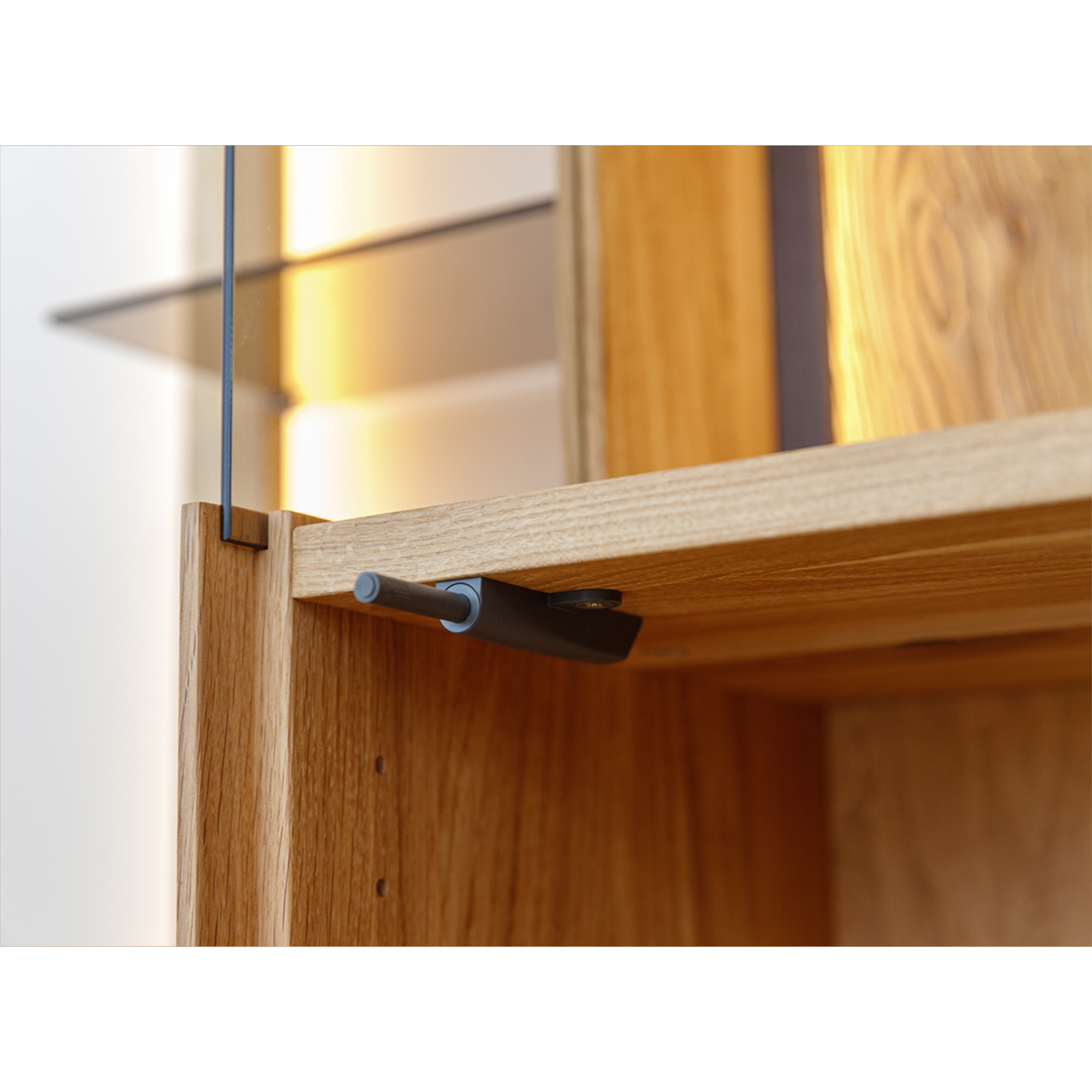 Vitrina Collodi 73x195 cm, Material: Masivno hrastovo les