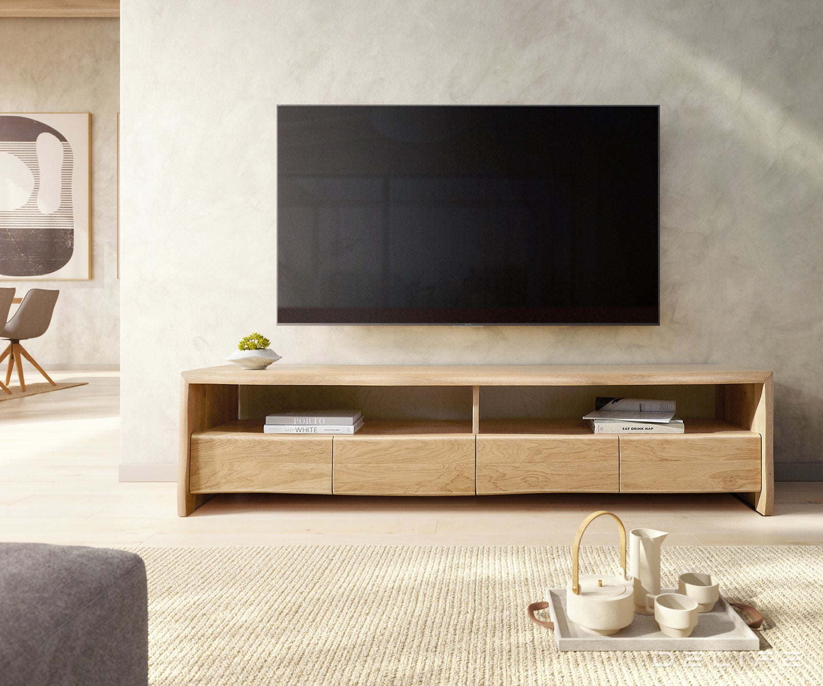 Predalnik Live Edge, Material: Hrast