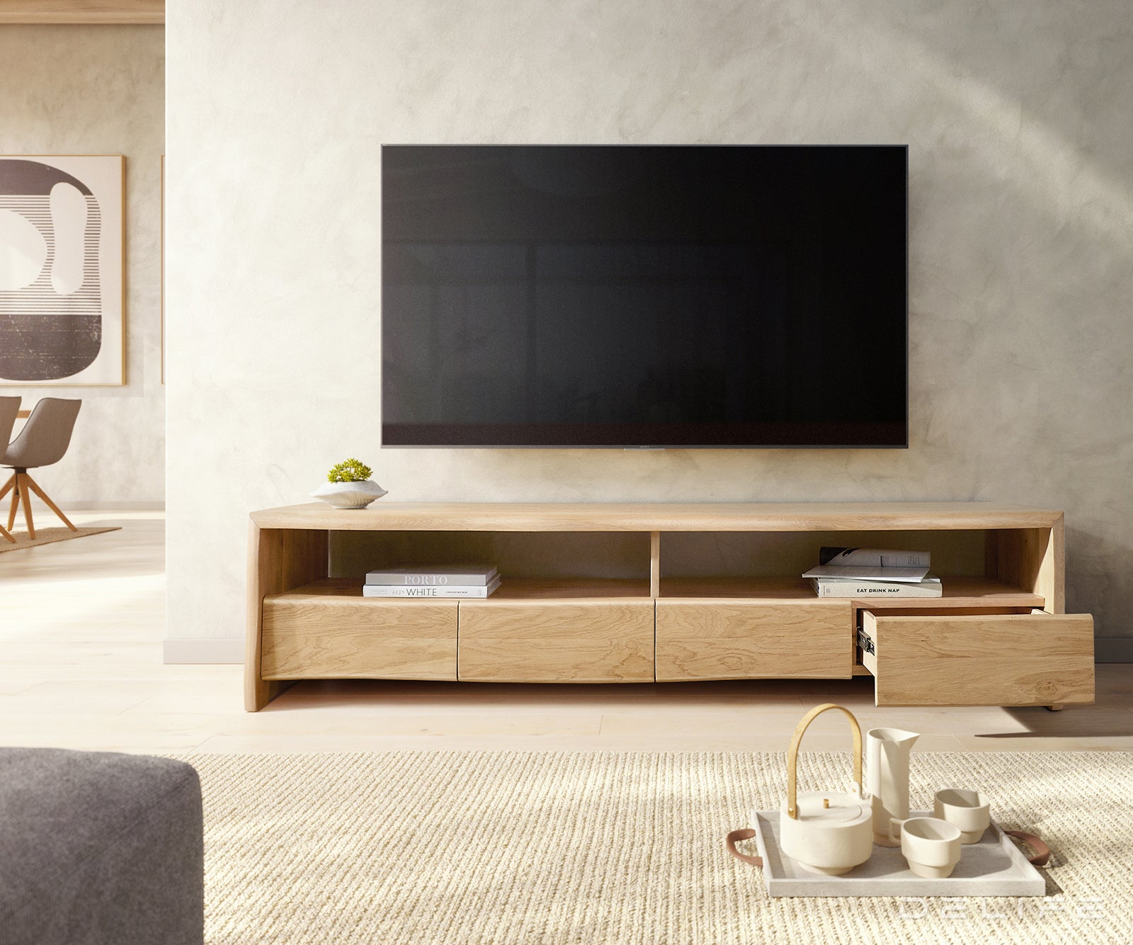 Predalnik Live Edge, Material: Hrast