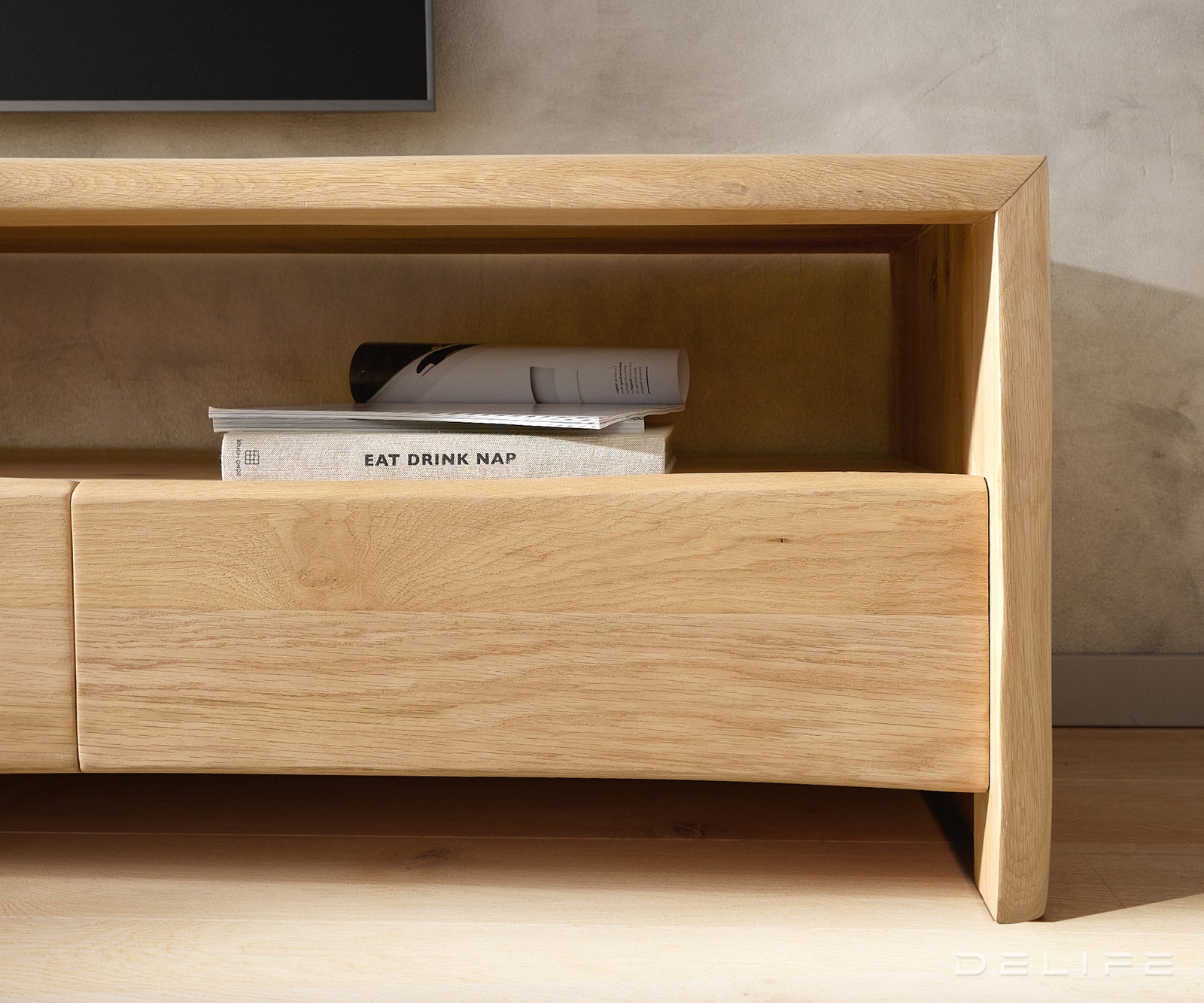 Predalnik Live Edge, Material: Hrast