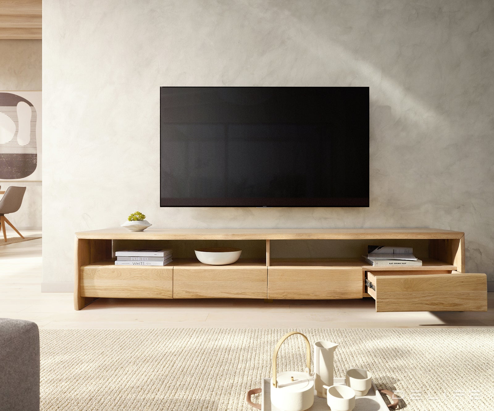 Predalnik Live Edge, Material: Hrast