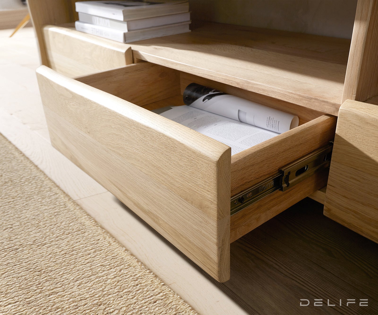 Predalnik Live Edge, Material: Hrast