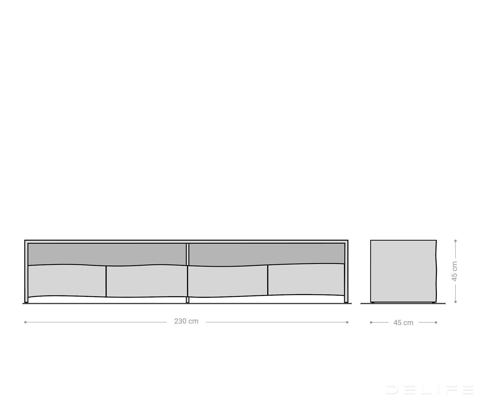 Predalnik Live Edge, Material: Hrast