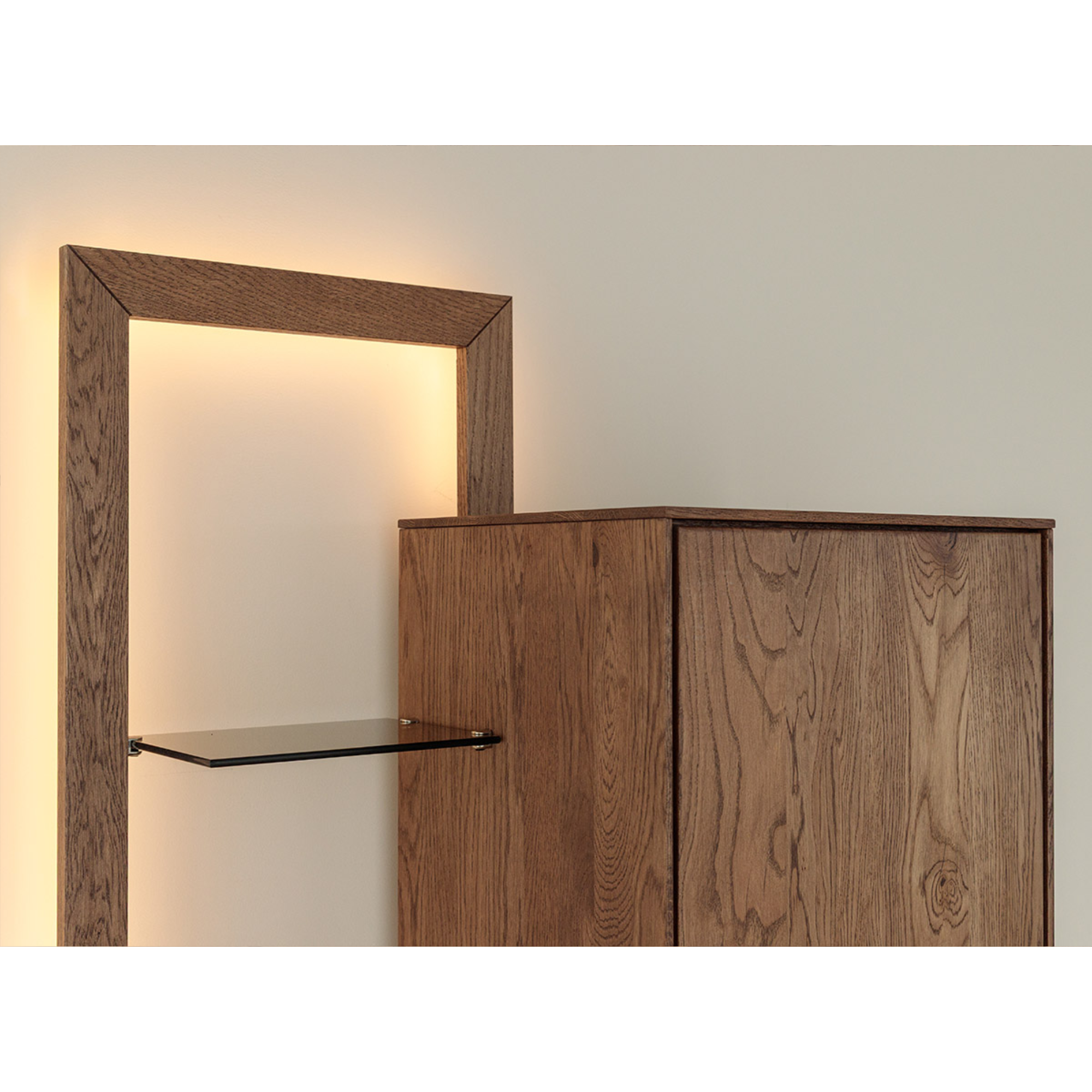 Vitrina Collodi 73x195 cm, Material: Masivno hrastovo les