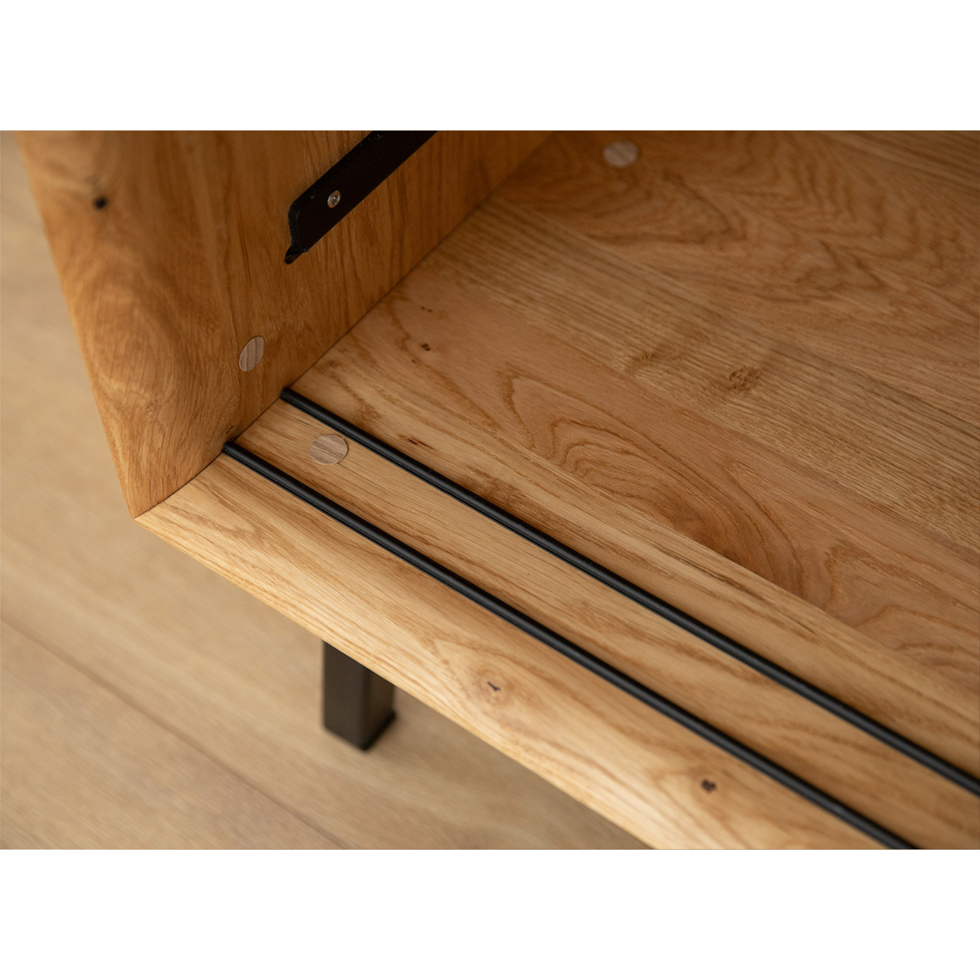 Komoda Modern Loft 101x45 cm, Material: Masivni hrast