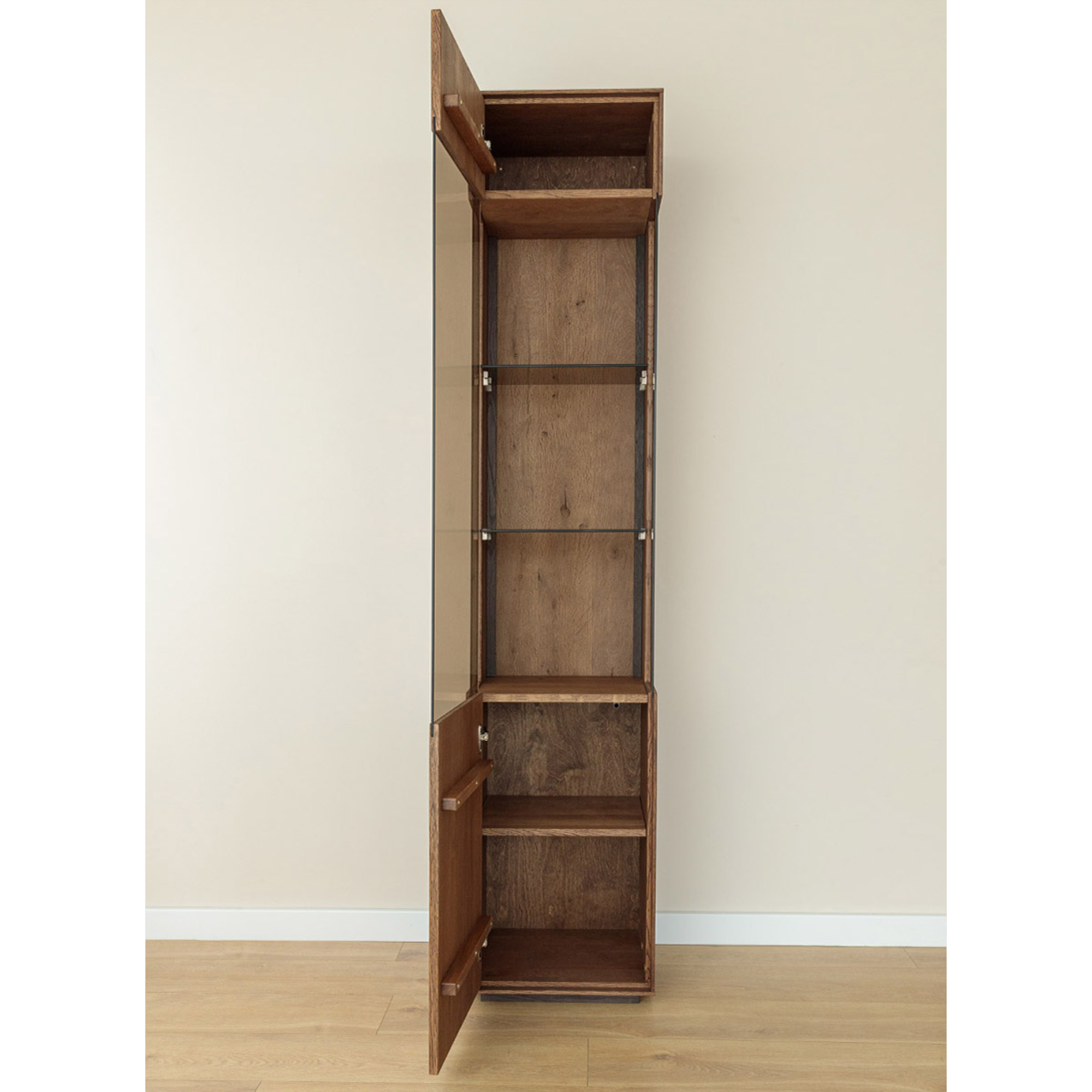Vitrina Collodi 43x205 cm, Material: Masivno hrastovo les