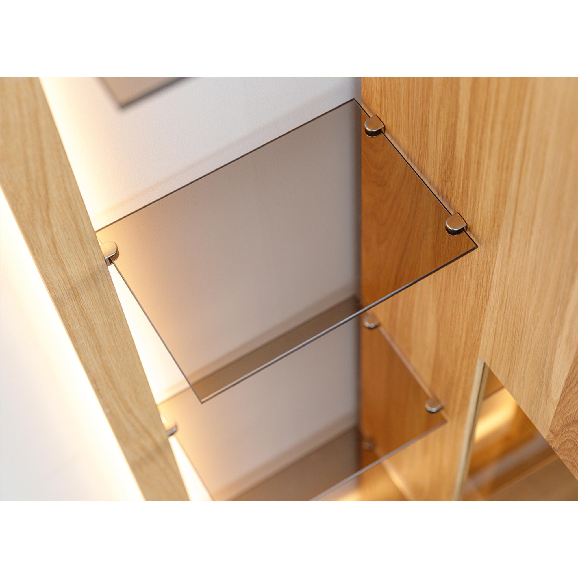 Vitrina Collodi 73x195 cm, Material: Masivno hrastovo les