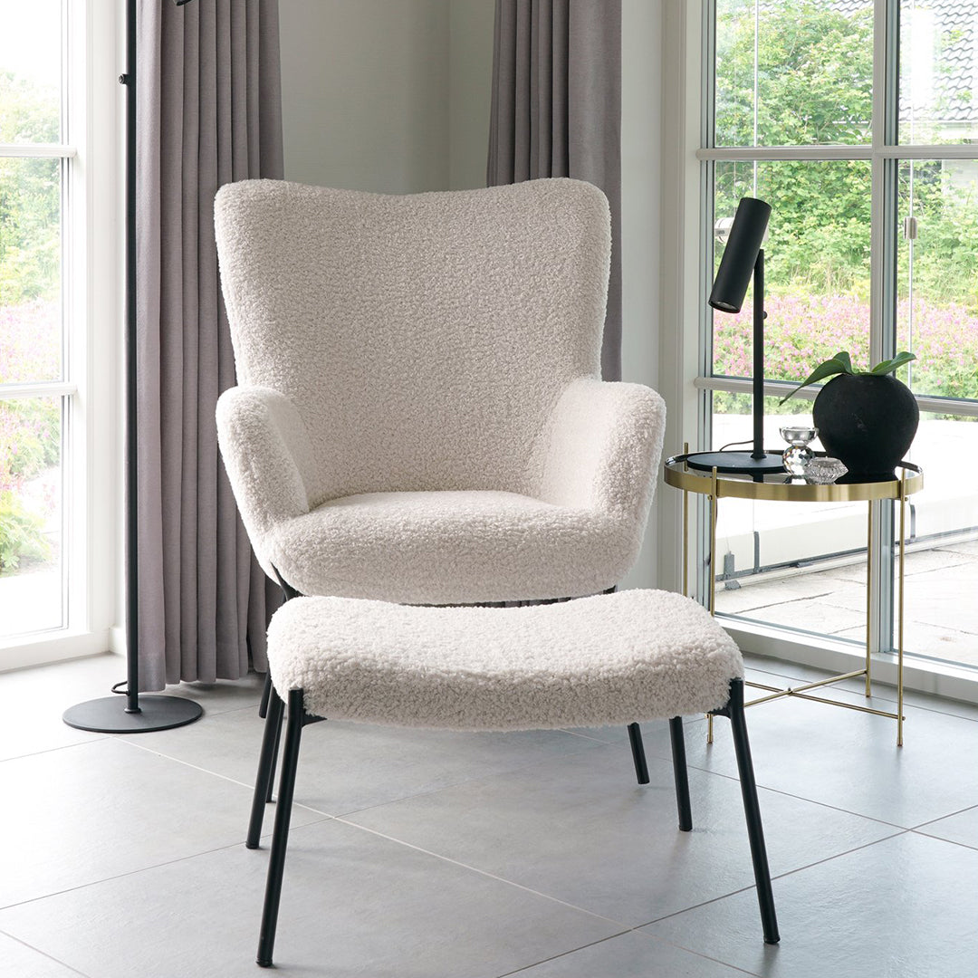 Glasgowski stolčki, Material: Umetno jagnječje usnje